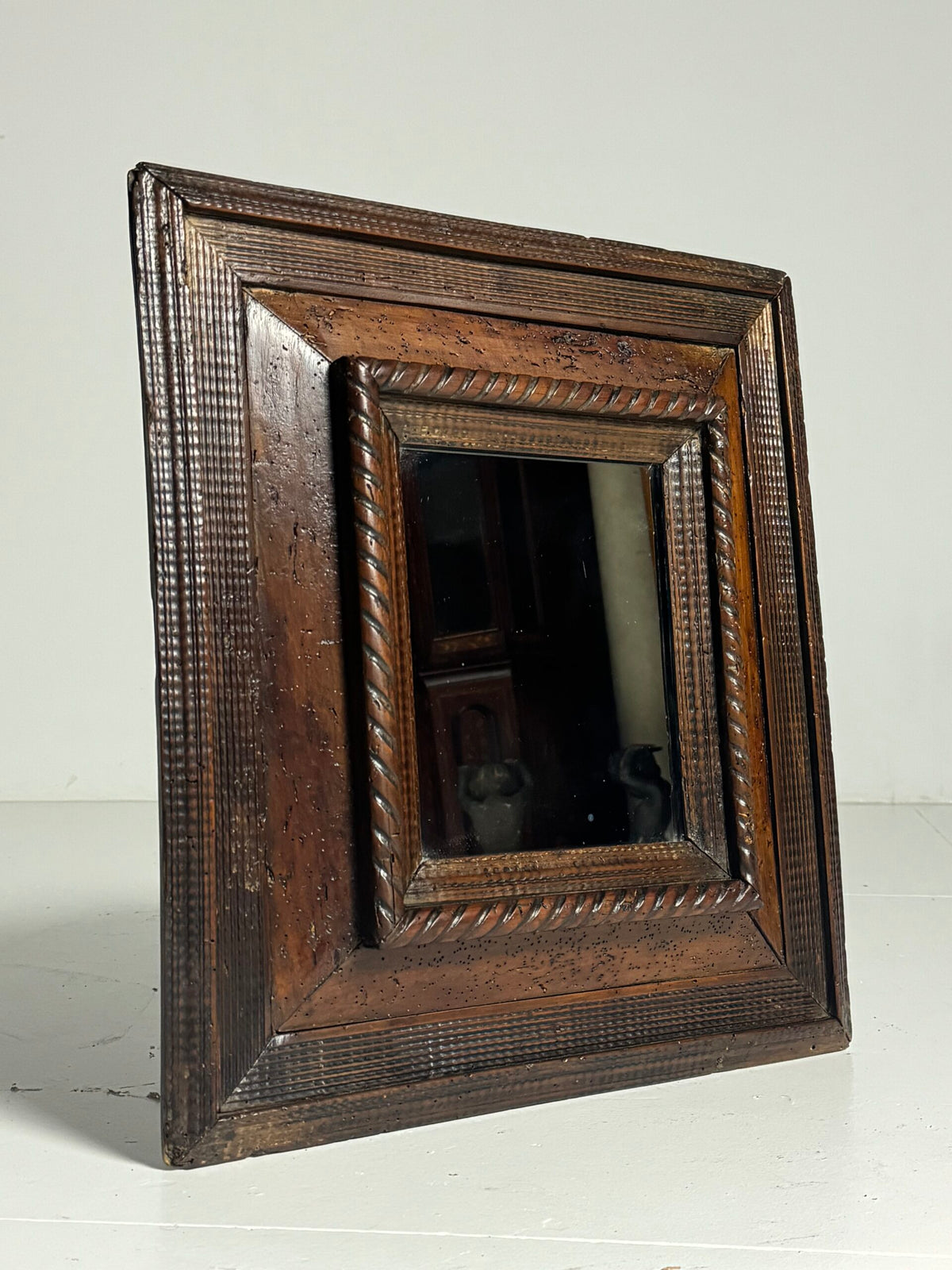 Belgian or Dutch Ripple Frame Mirror, 18th Century, photo 1