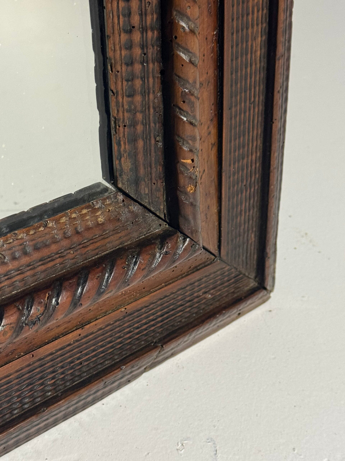 Belgian or Dutch Ripple Frame Mirror, 18th Century, photo 8