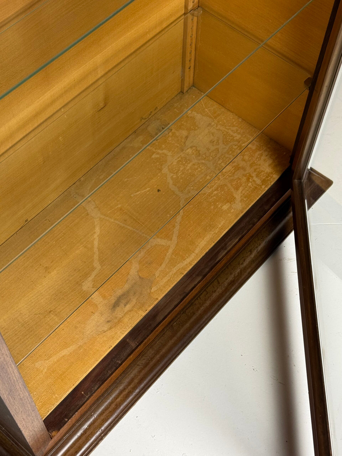 Art Deco Style Display Cabinet with Glass Shelves, 1940 to 1950, photo 5