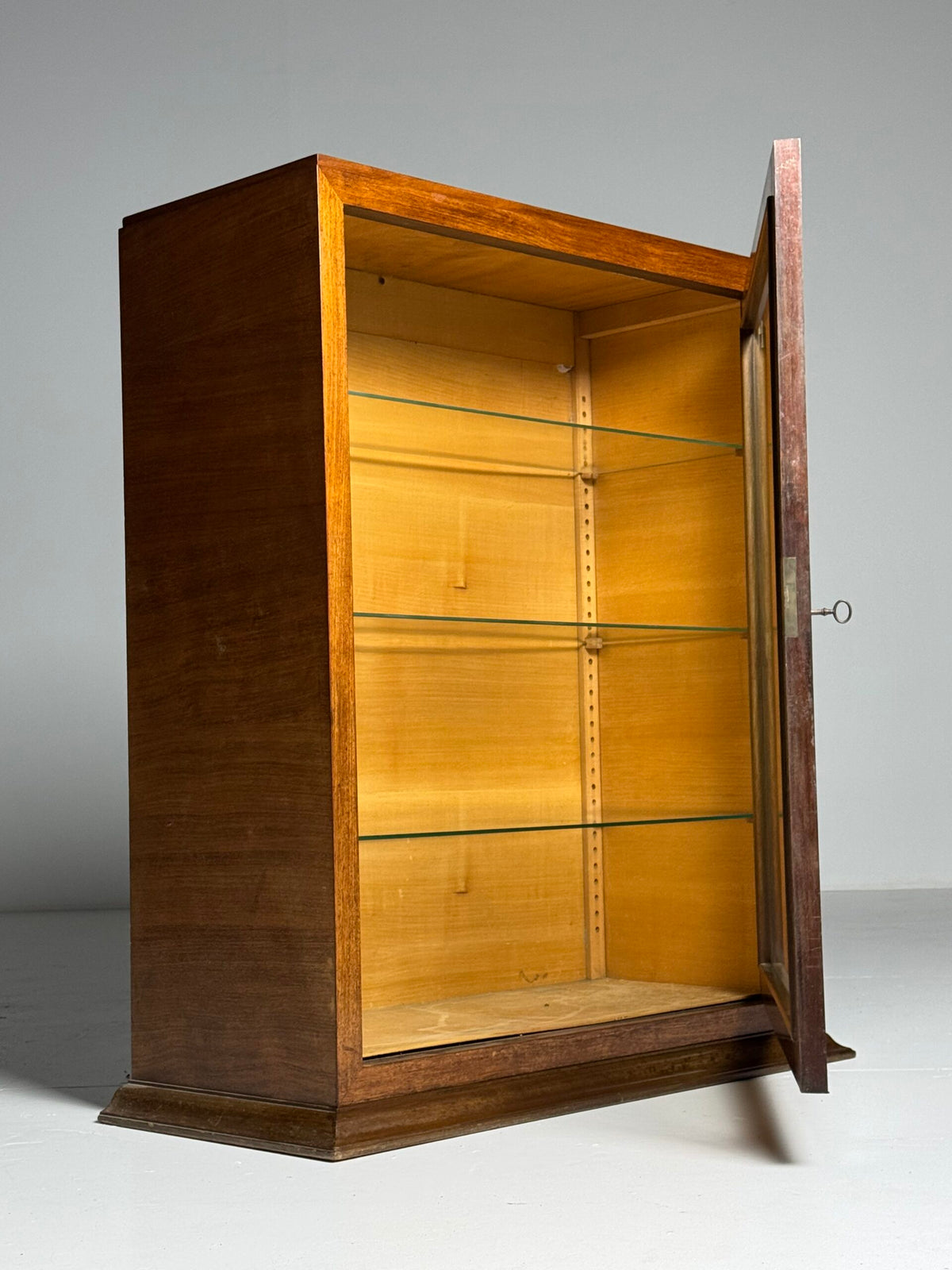 Art Deco Style Display Cabinet with Glass Shelves, 1940 to 1950, photo 2