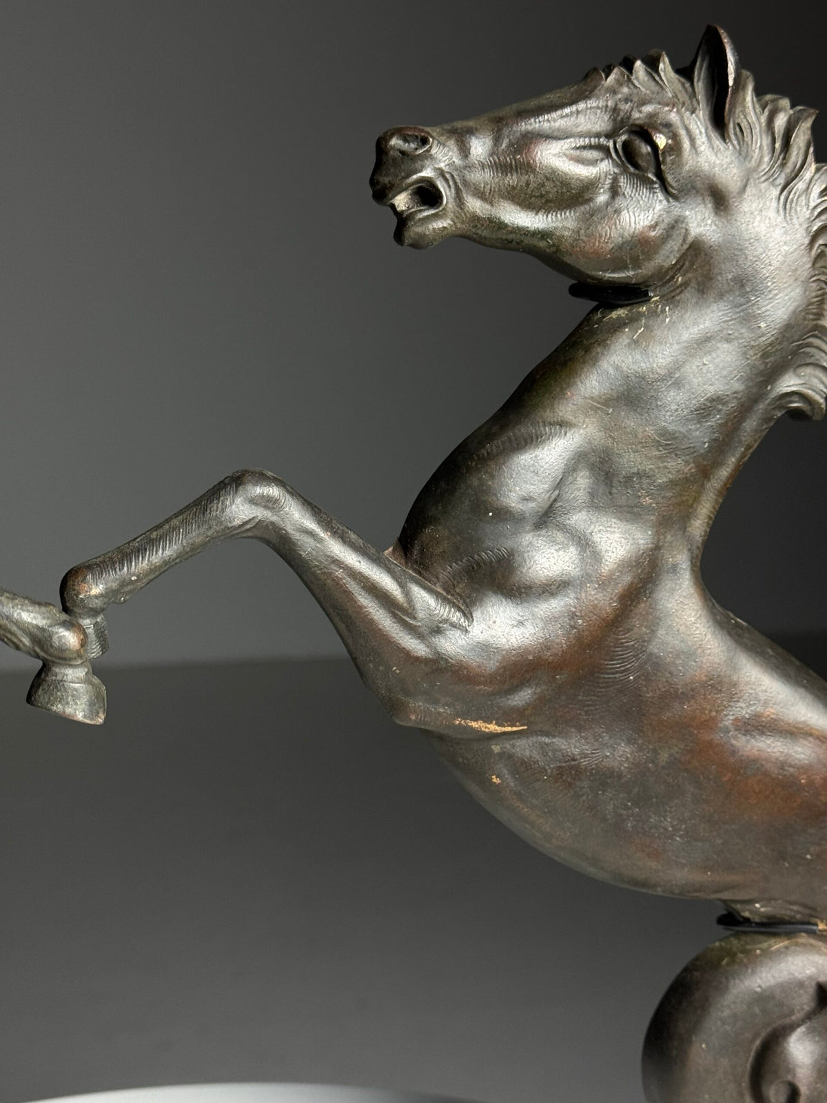 Bronze Seahorse Sculpture in Two Halves, France, c. 1960, photo 15