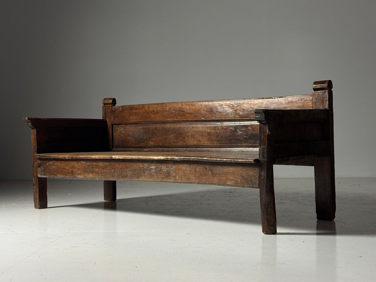 Spanish Walnut Bench, 18th Century, photo 15