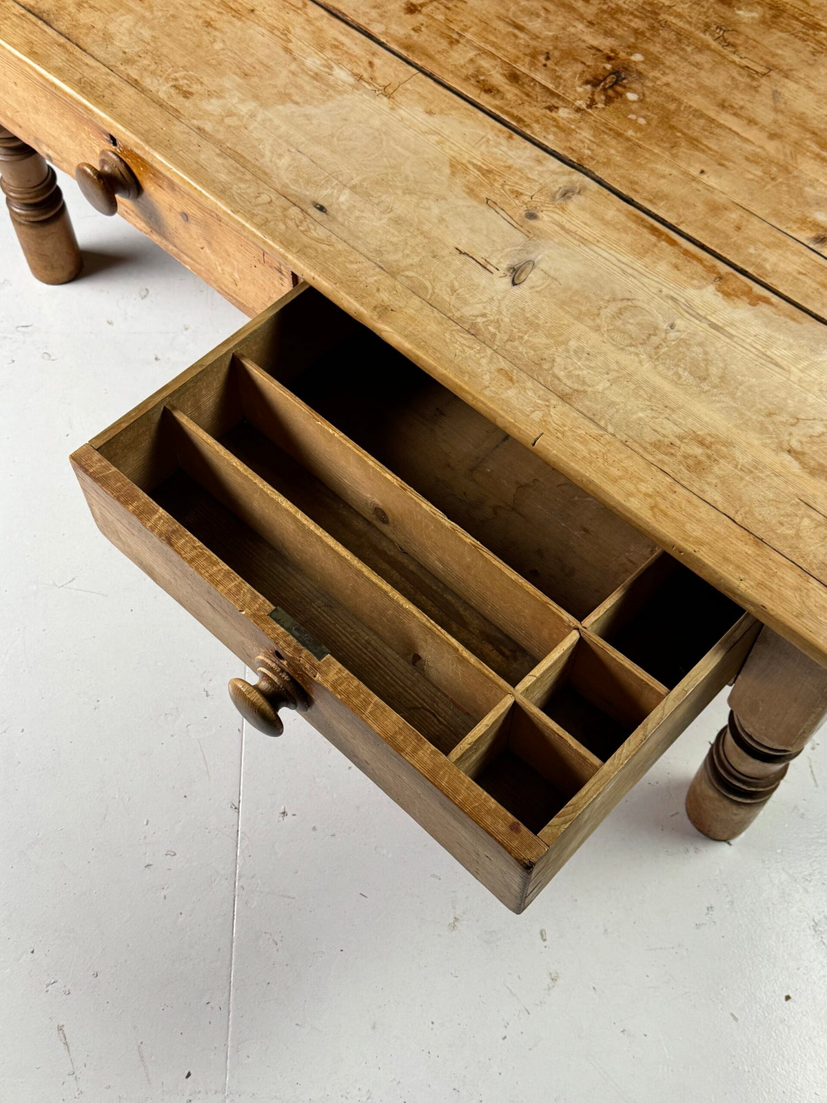 English Pine Farmhouse Coffee Table, 19th Century, photo 12