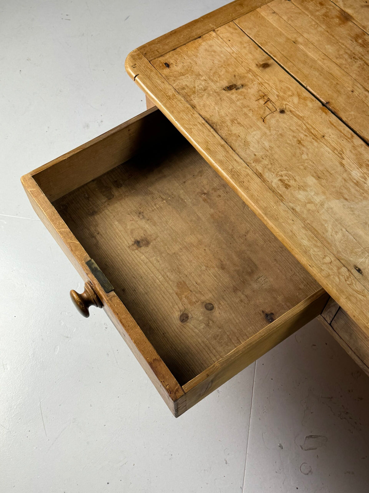 English Pine Farmhouse Coffee Table, 19th Century, photo 14