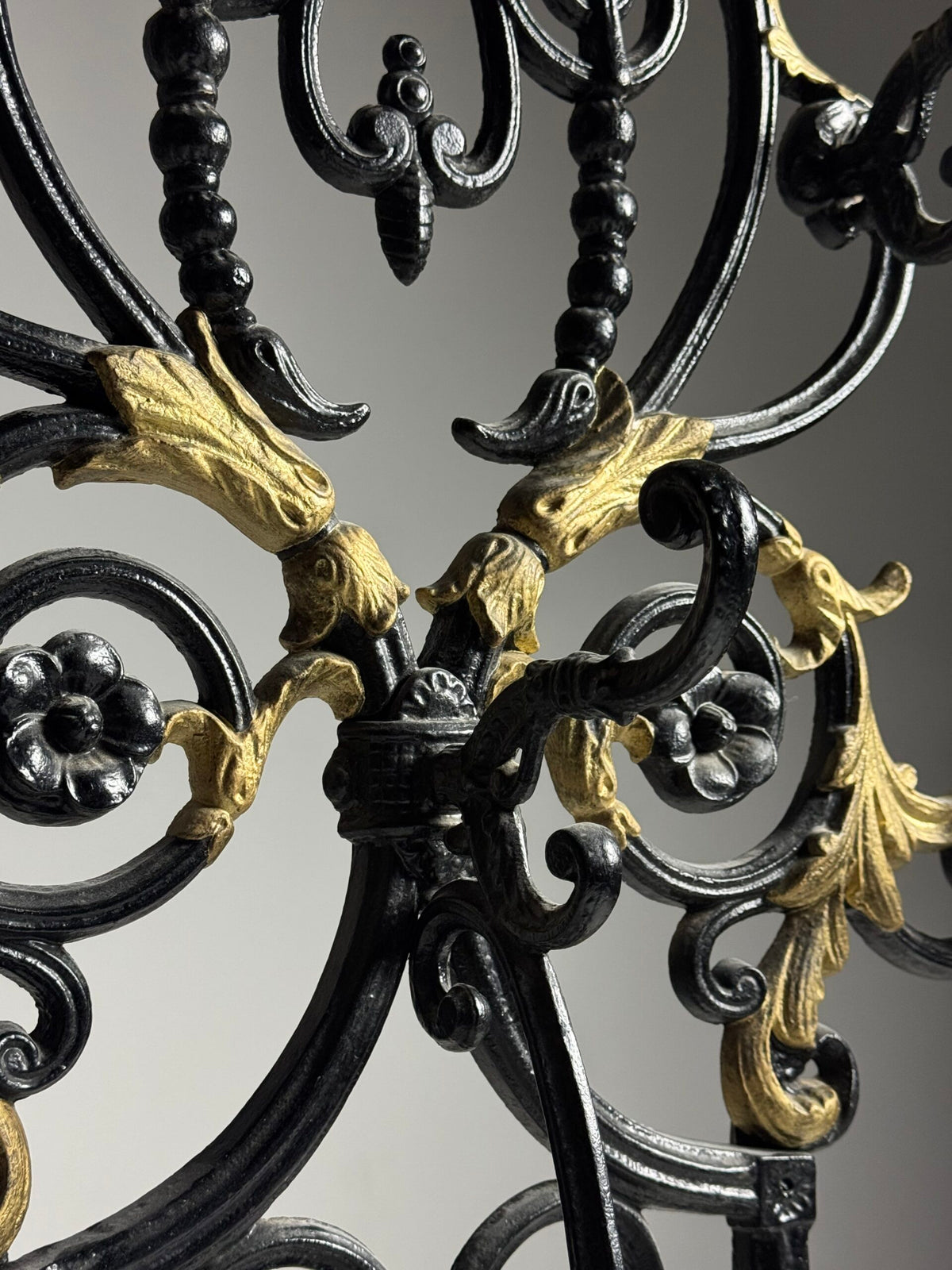 French Cast Iron Hall Stand with Umbrella Holder, 19th Century, photo 11