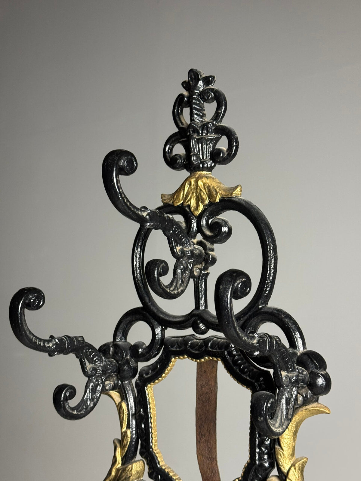 French Cast Iron Hall Stand with Umbrella Holder, 19th Century, photo 13