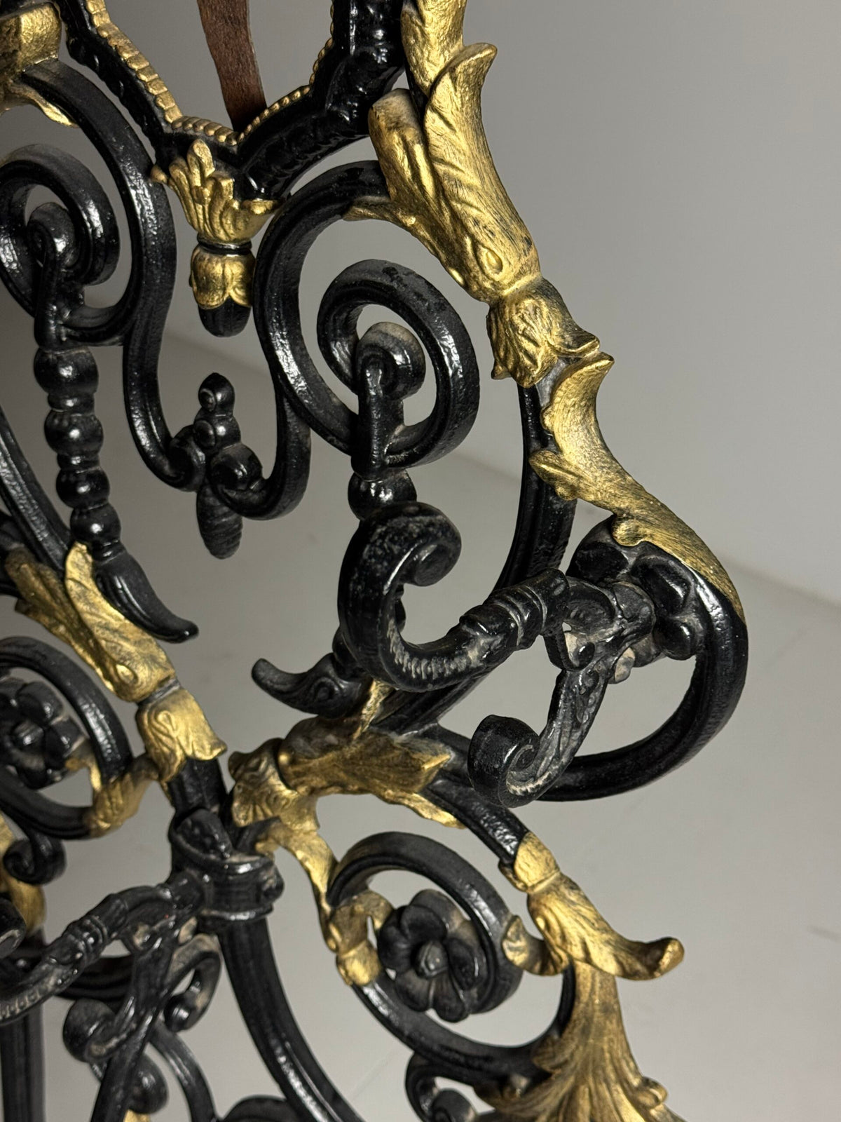 French Cast Iron Hall Stand with Umbrella Holder, 19th Century, photo 15
