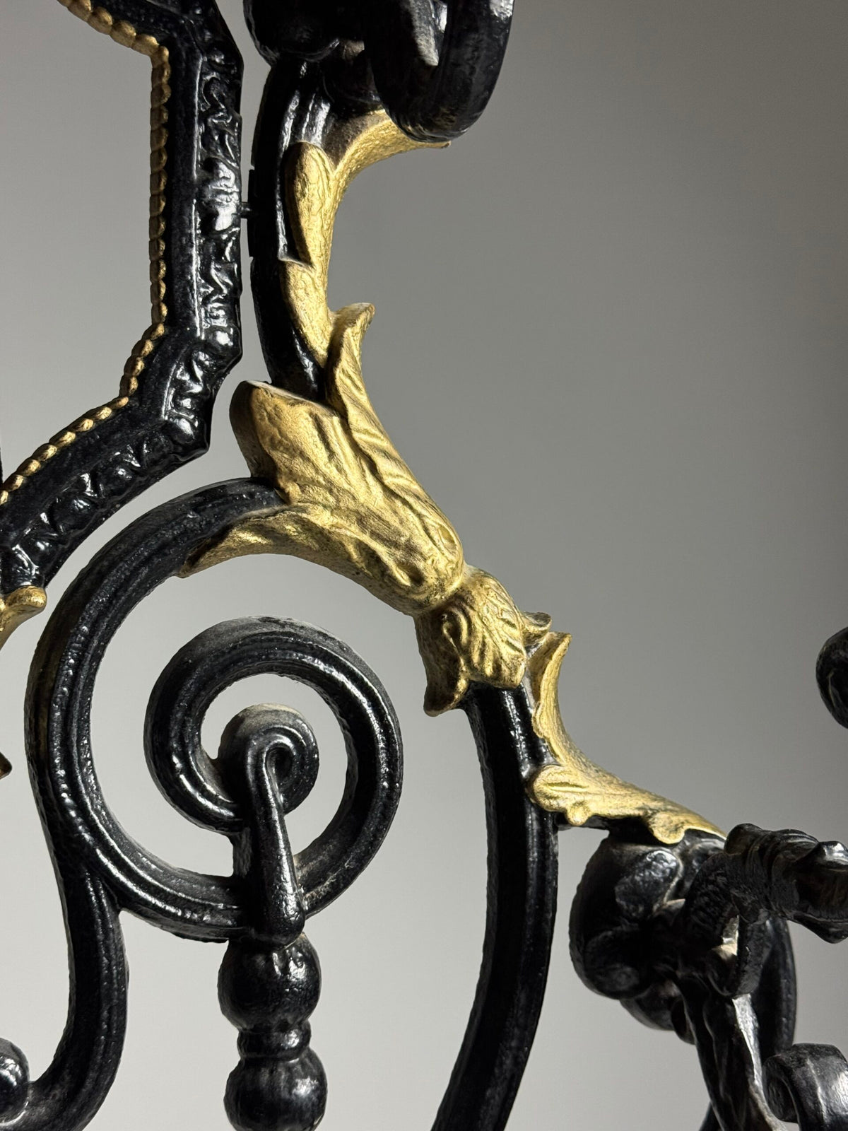 French Cast Iron Hall Stand with Umbrella Holder, 19th Century, photo 19