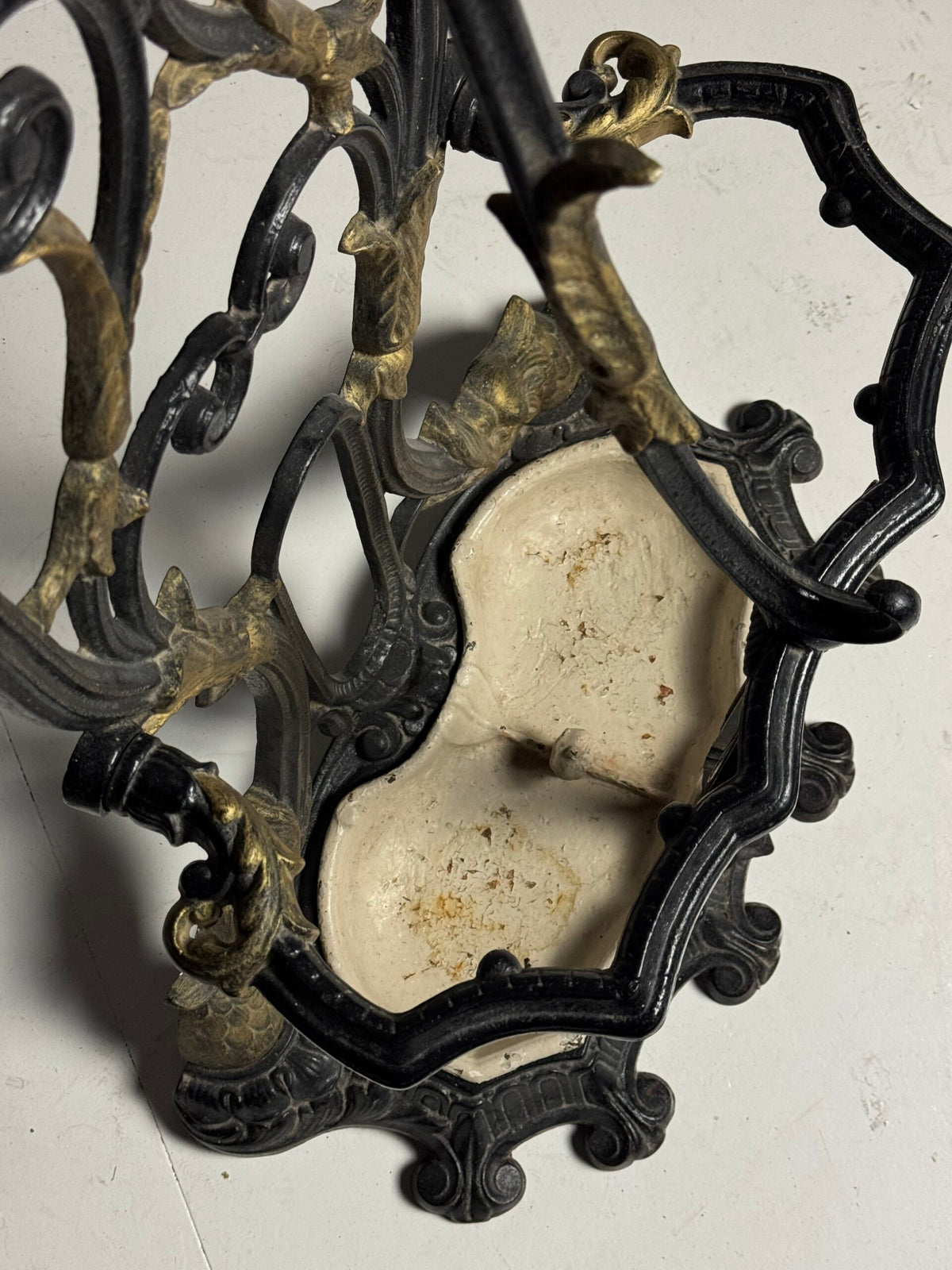 French Cast Iron Hall Stand with Umbrella Holder, 19th Century, photo 20
