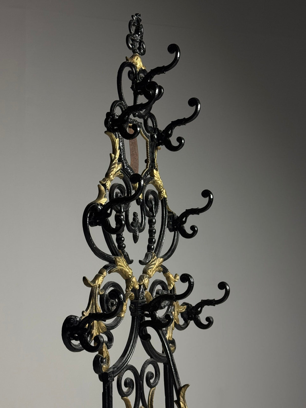 French Cast Iron Hall Stand with Umbrella Holder, 19th Century, photo 3
