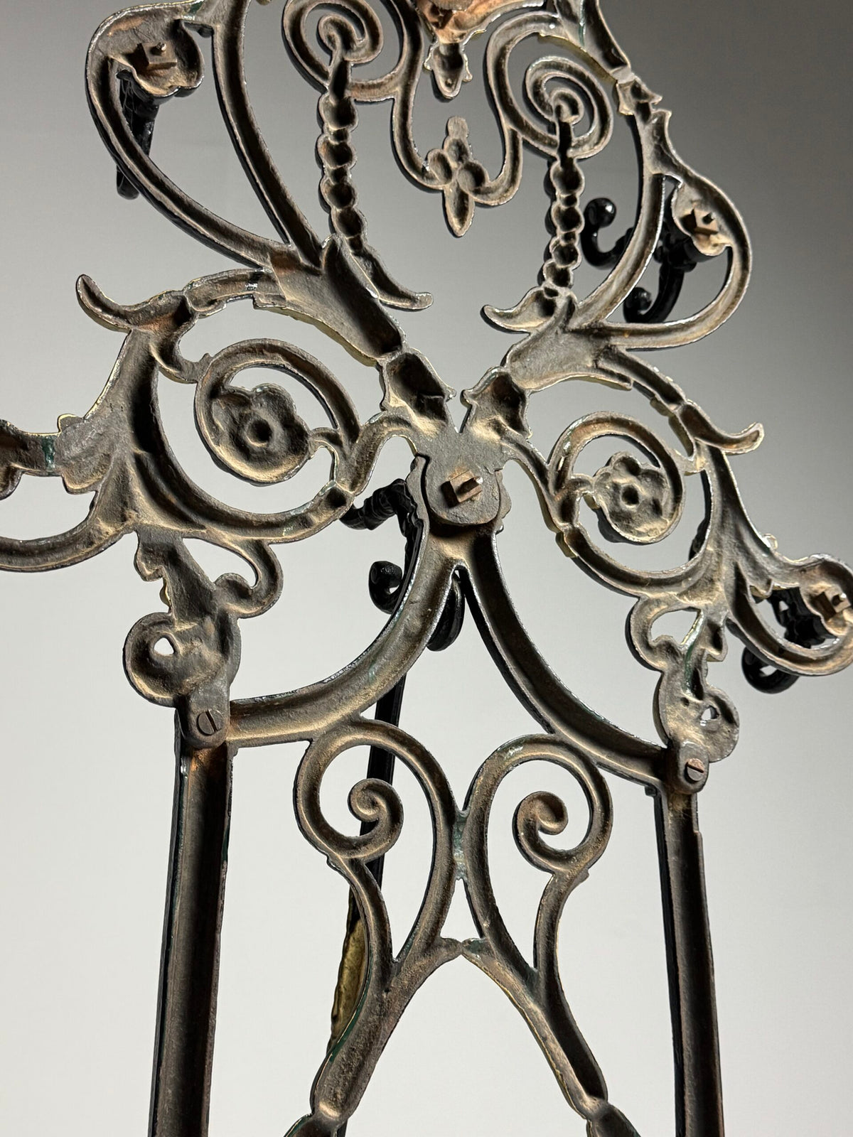French Cast Iron Hall Stand with Umbrella Holder, 19th Century, photo 30