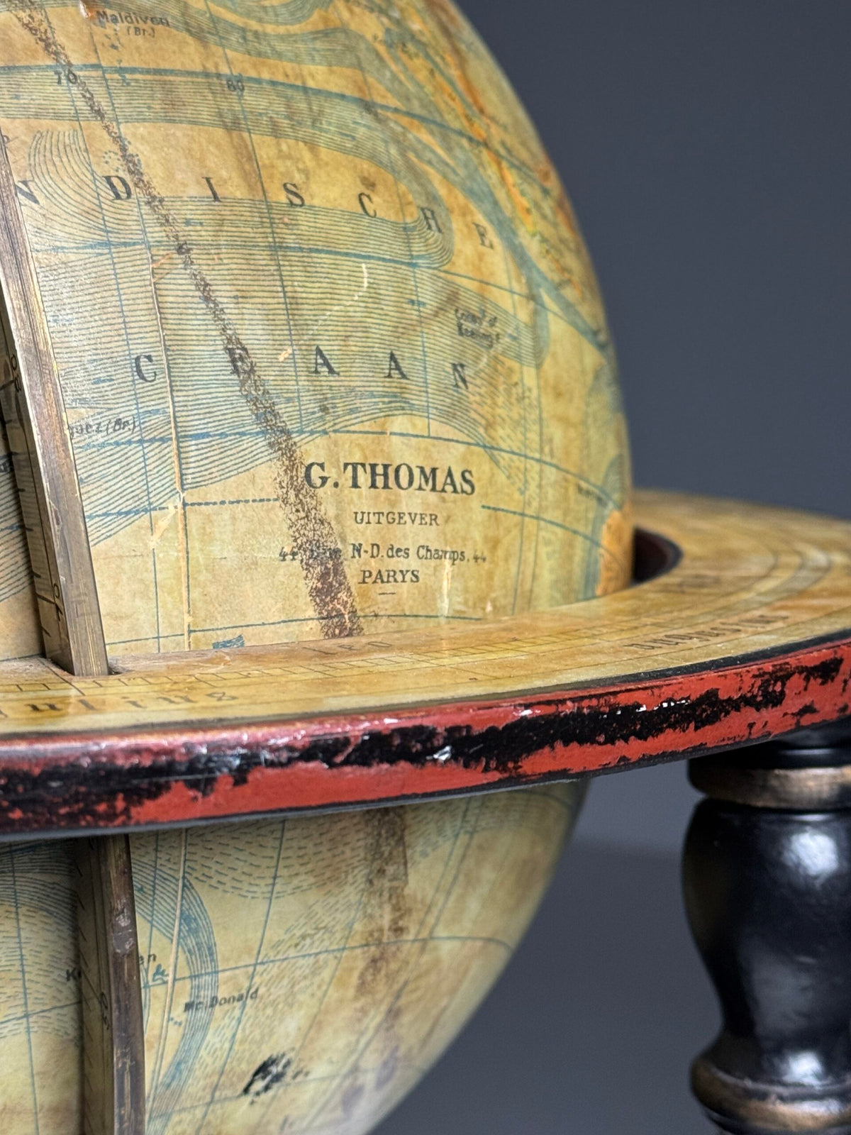 Early 20th Century Globe by G. Thomas, Paris, photo 22
