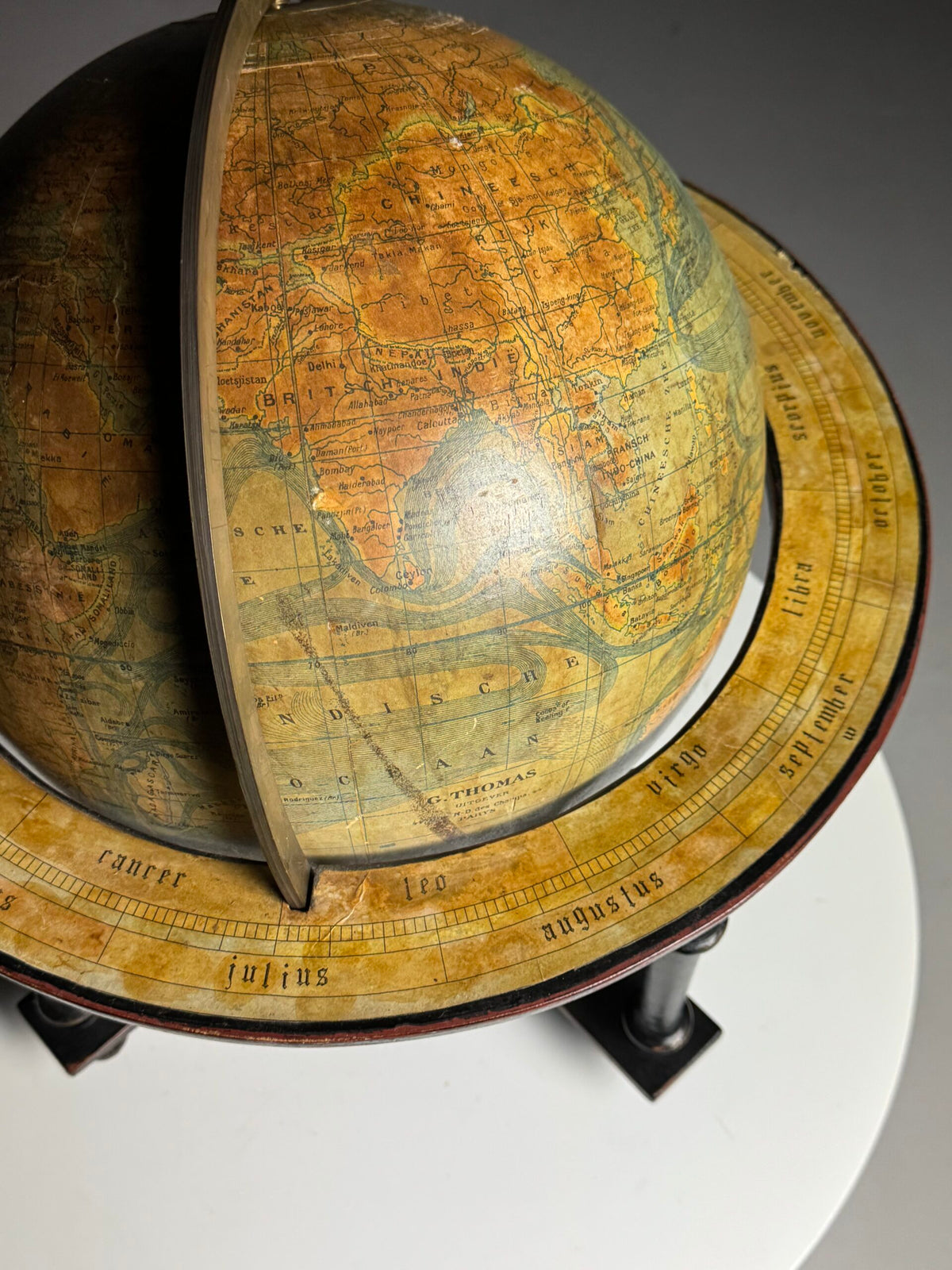 Early 20th Century Globe by G. Thomas, Paris, photo 14