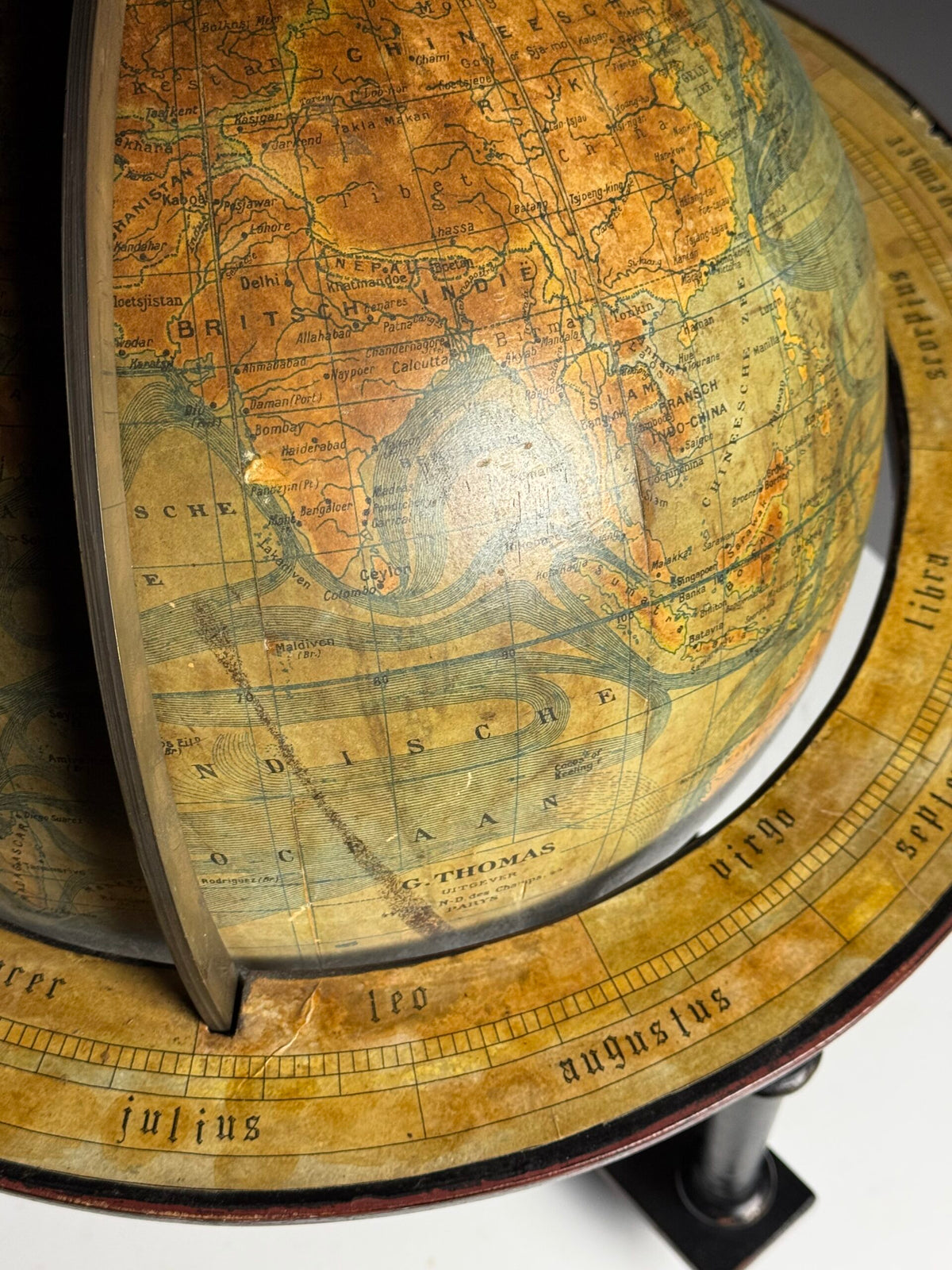 Early 20th Century Globe by G. Thomas, Paris, photo 13