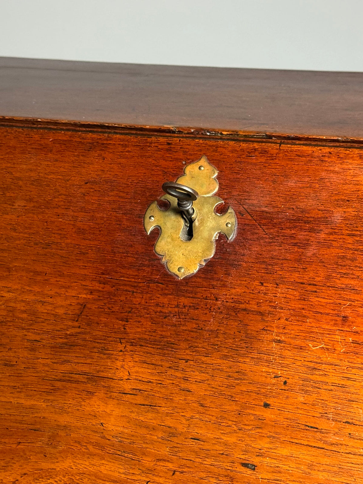 English Teak Secretaire, Late 18th Century, photo 47