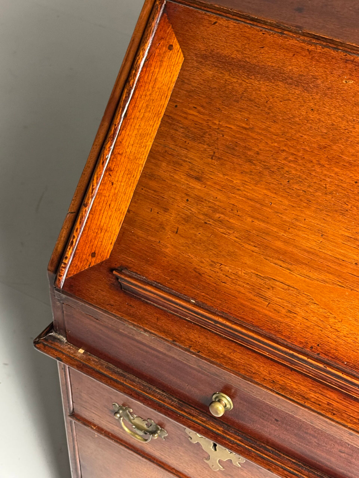 English Teak Secretaire, Late 18th Century, photo 43