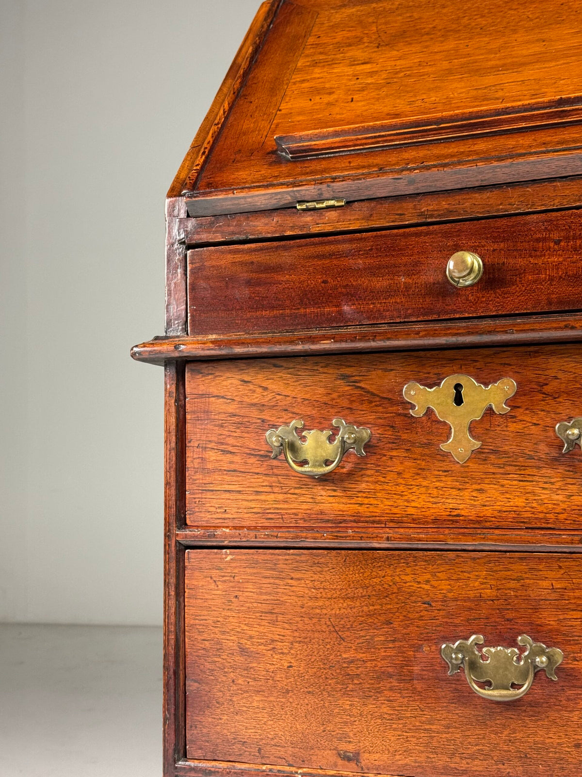 English Teak Secretaire, Late 18th Century, photo 40