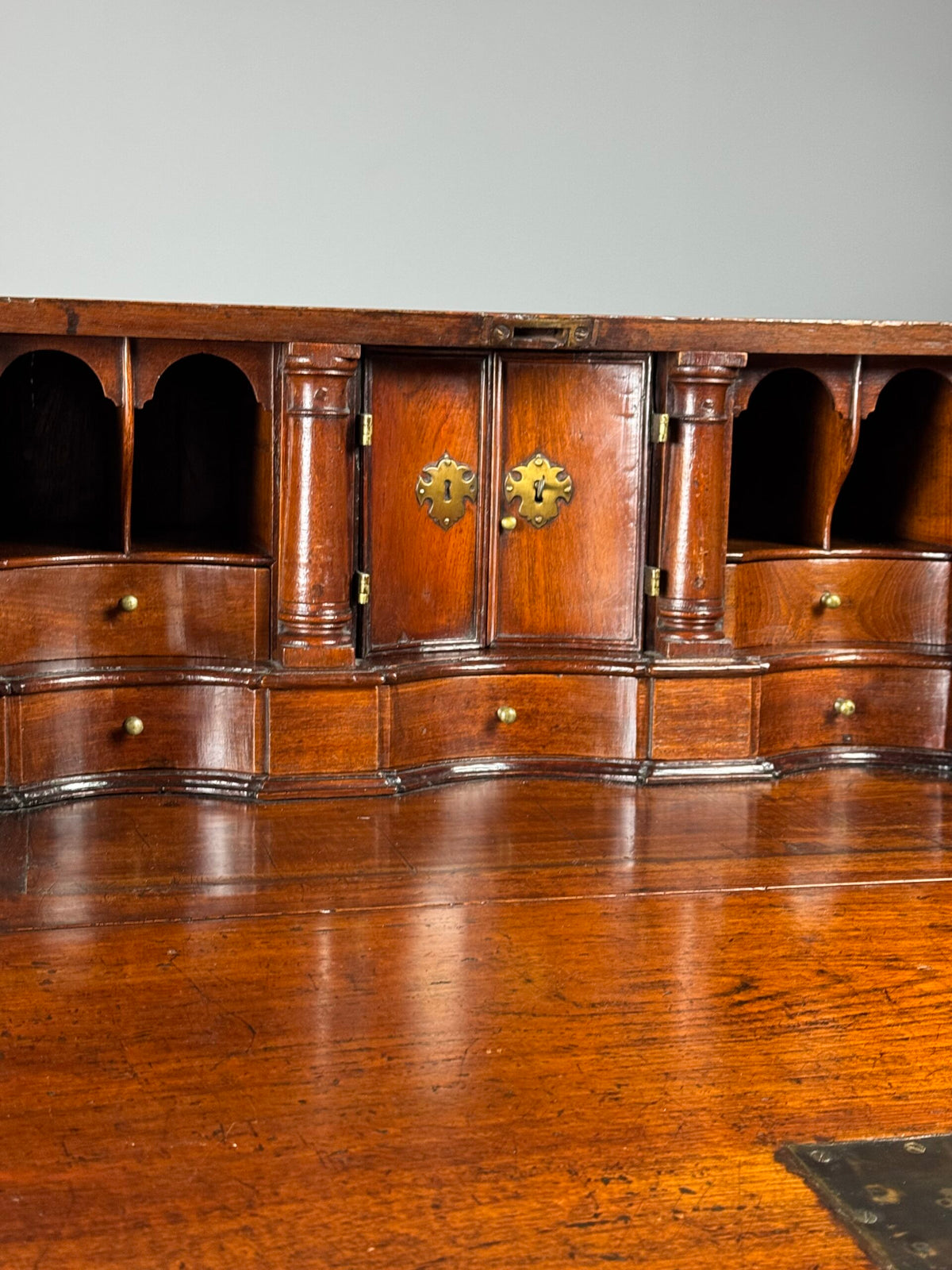 English Teak Secretaire, Late 18th Century, photo 29