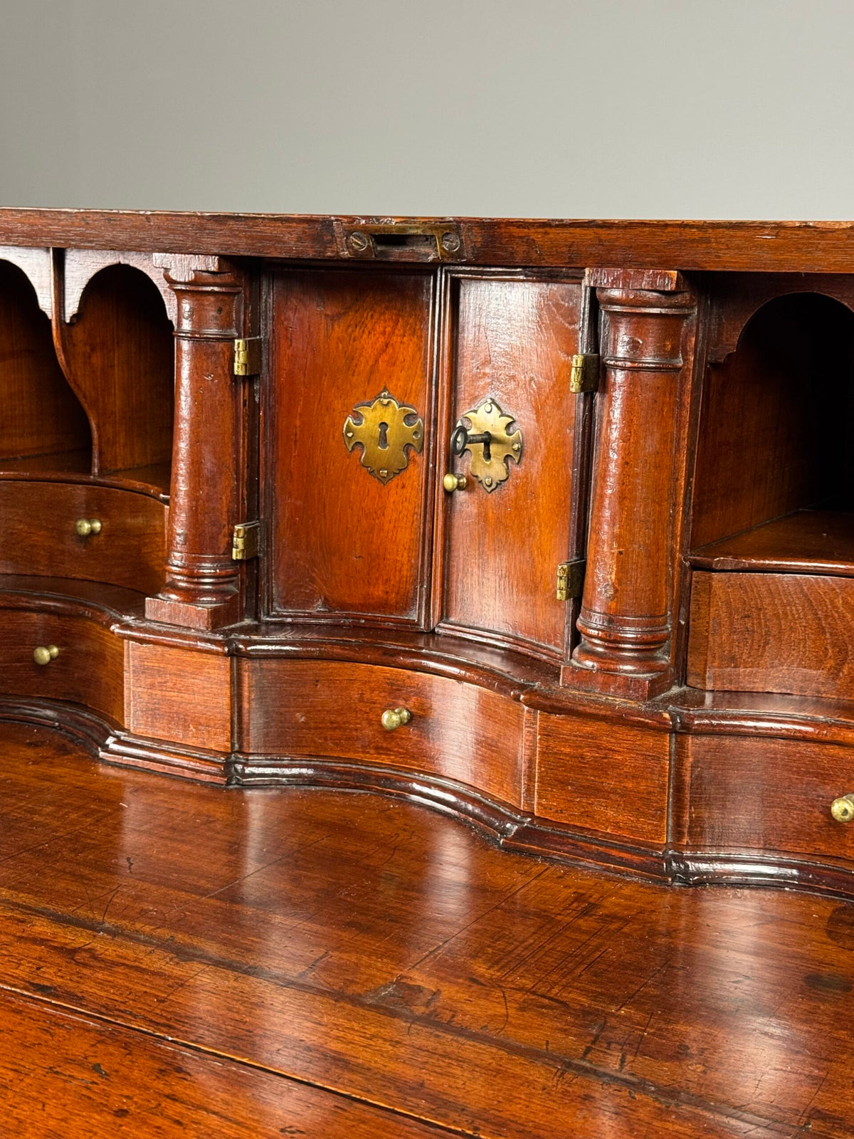 English Teak Secretaire, Late 18th Century, photo 26