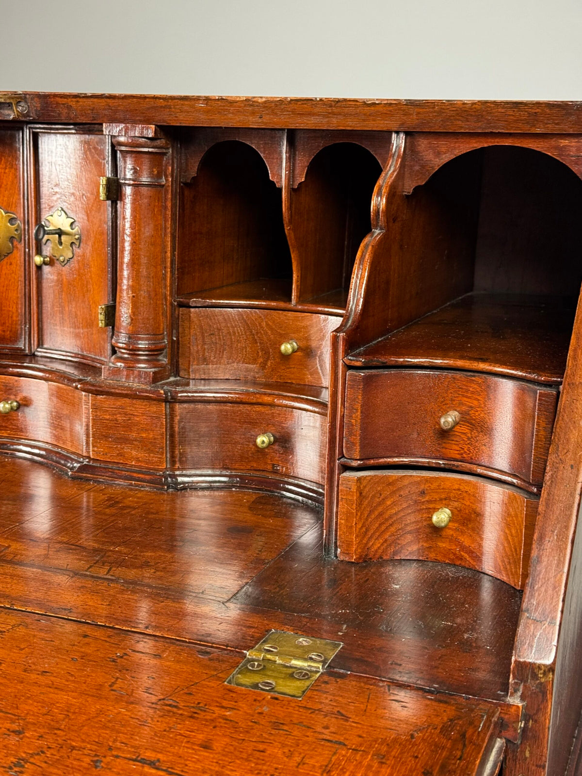 English Teak Secretaire, Late 18th Century, photo 25