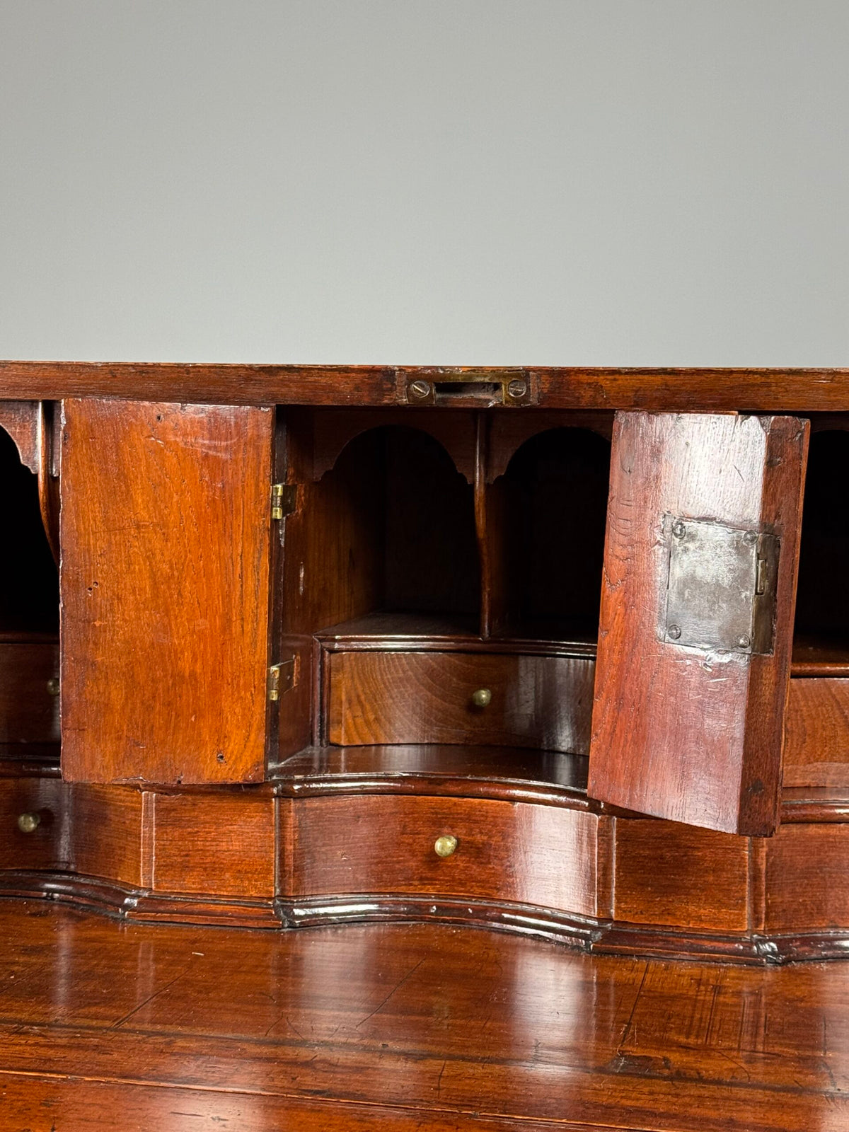 English Teak Secretaire, Late 18th Century, photo 24