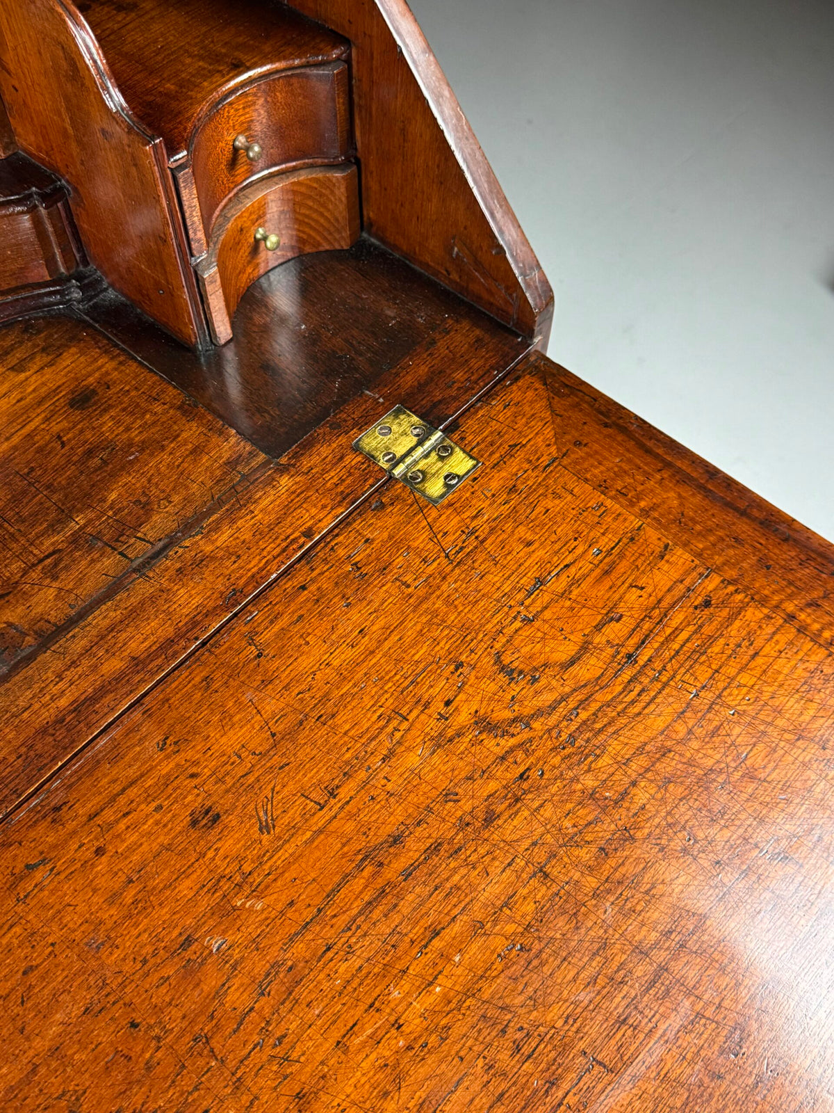 English Teak Secretaire, Late 18th Century, photo 14