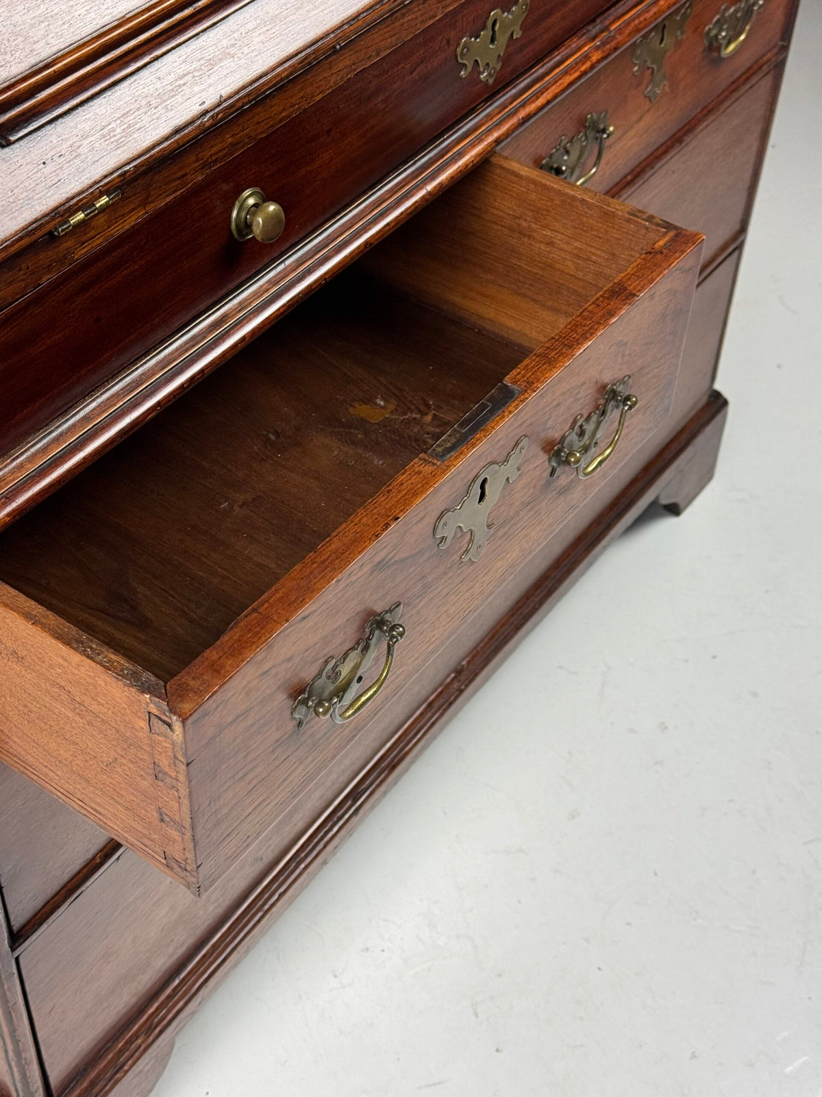 English Teak Secretaire, Late 18th Century, photo 8