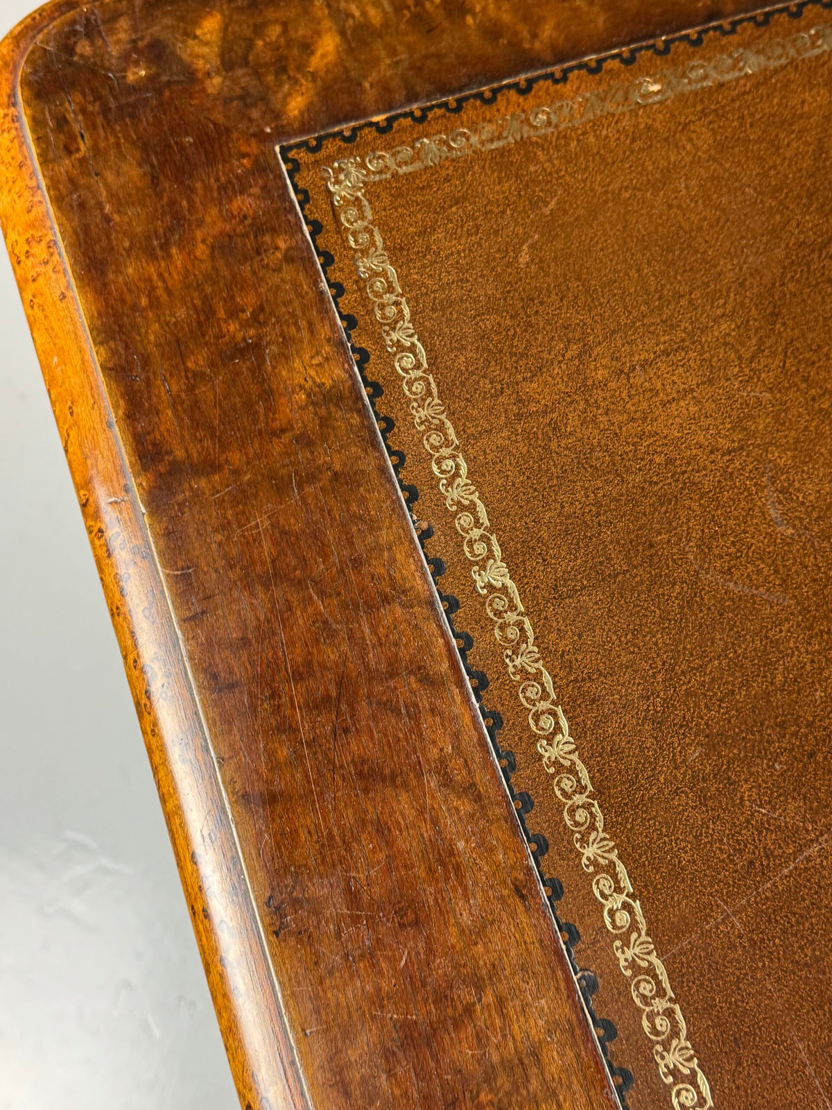 Victorian Mahogany Writing Table with Leather Top, 1850 to 1870, photo 20