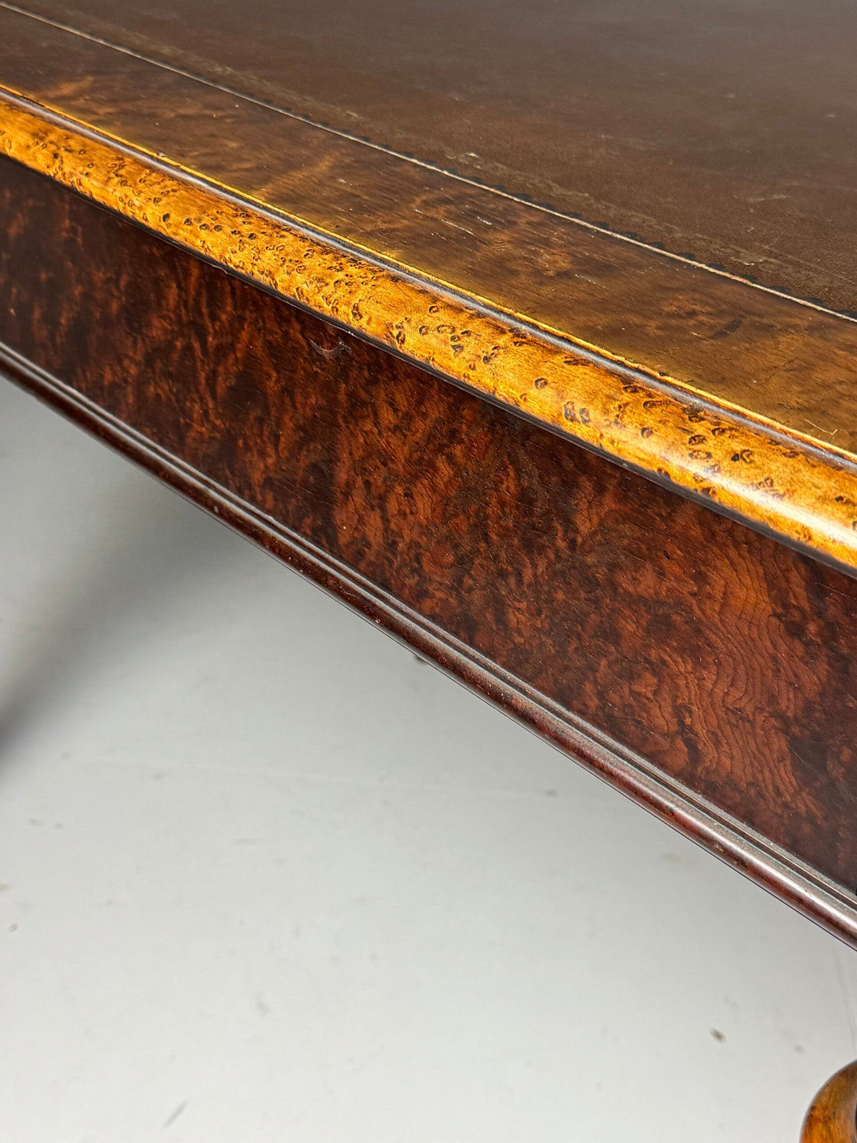 Victorian Mahogany Writing Table with Leather Top, 1850 to 1870, photo 3