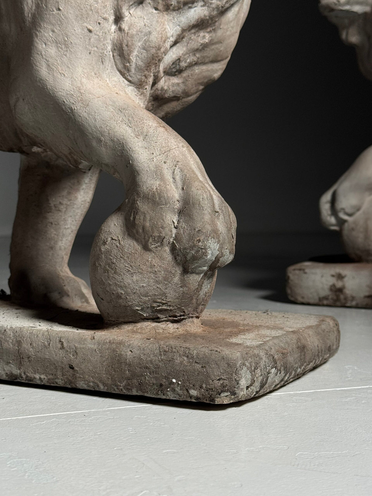Pair of Composite Stone Medici Lions, Mid to Late 20th Century, photo 14