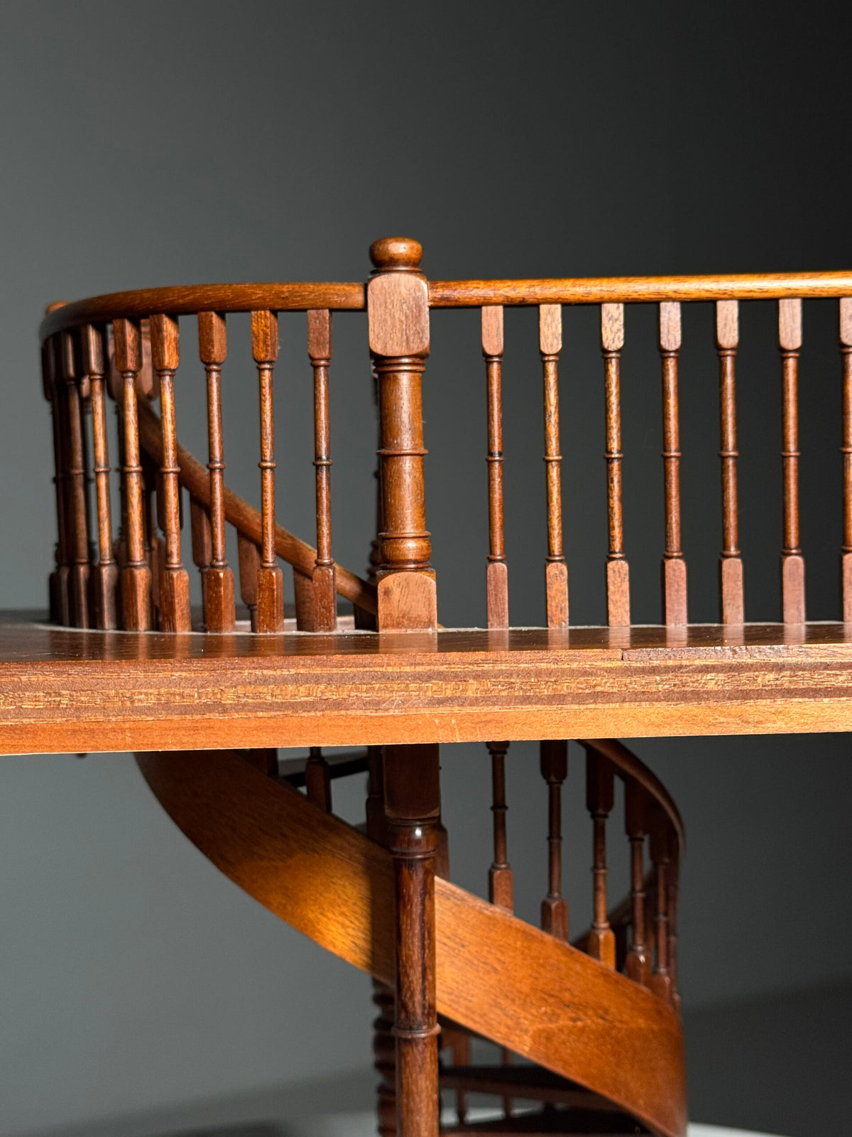 Wooden Staircase Architectural Model with Herringbone Floor, photo 7