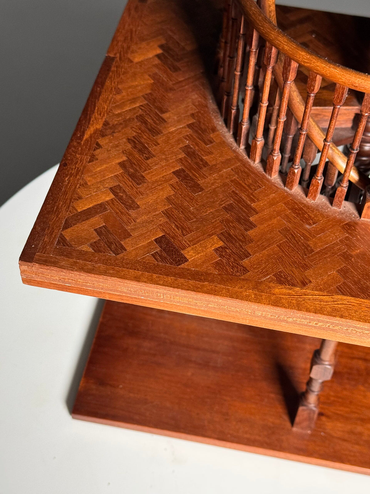 Wooden Staircase Architectural Model with Herringbone Floor, photo 8