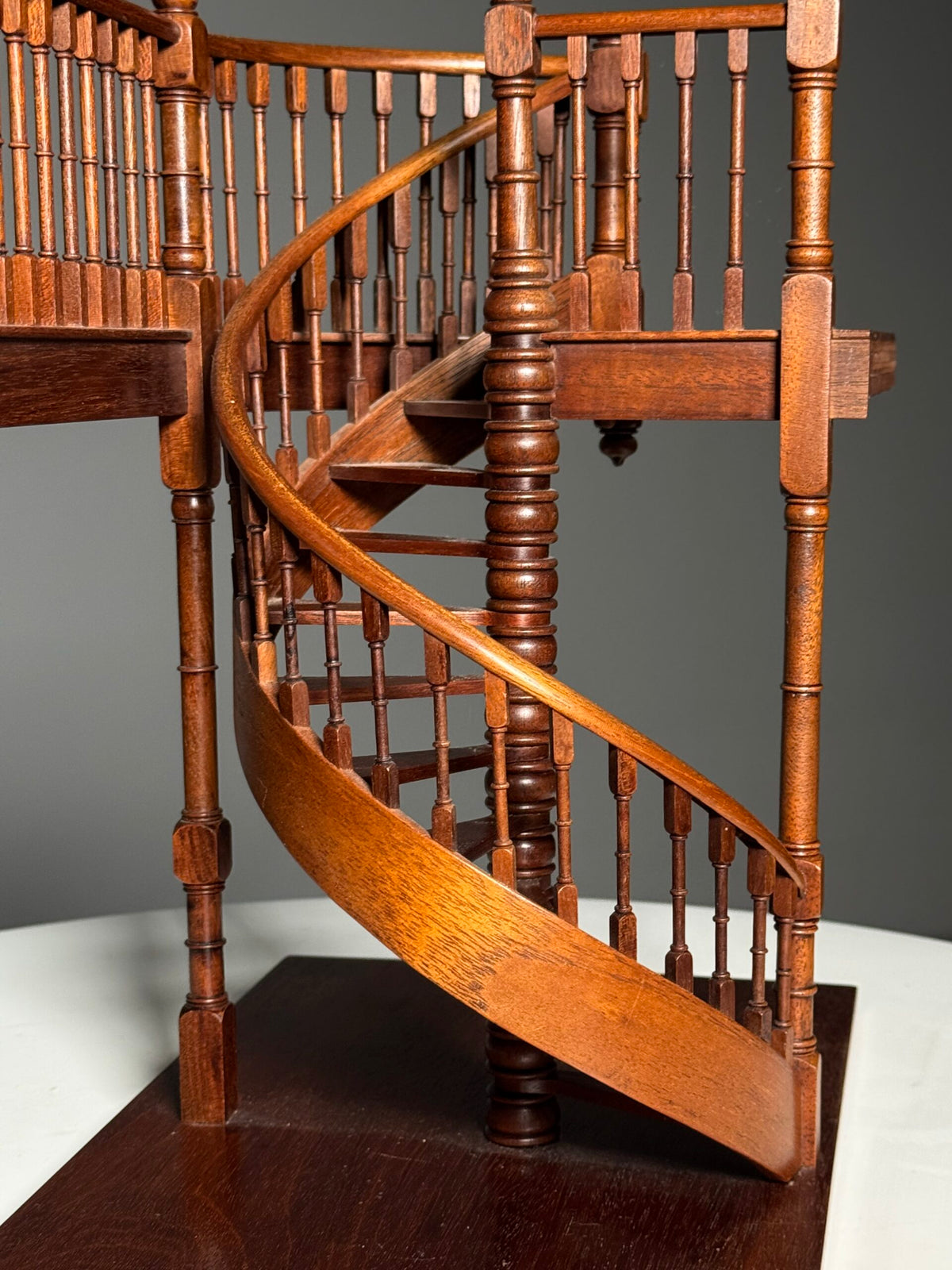 Wooden Staircase Architectural Model with Herringbone Floor, photo 13