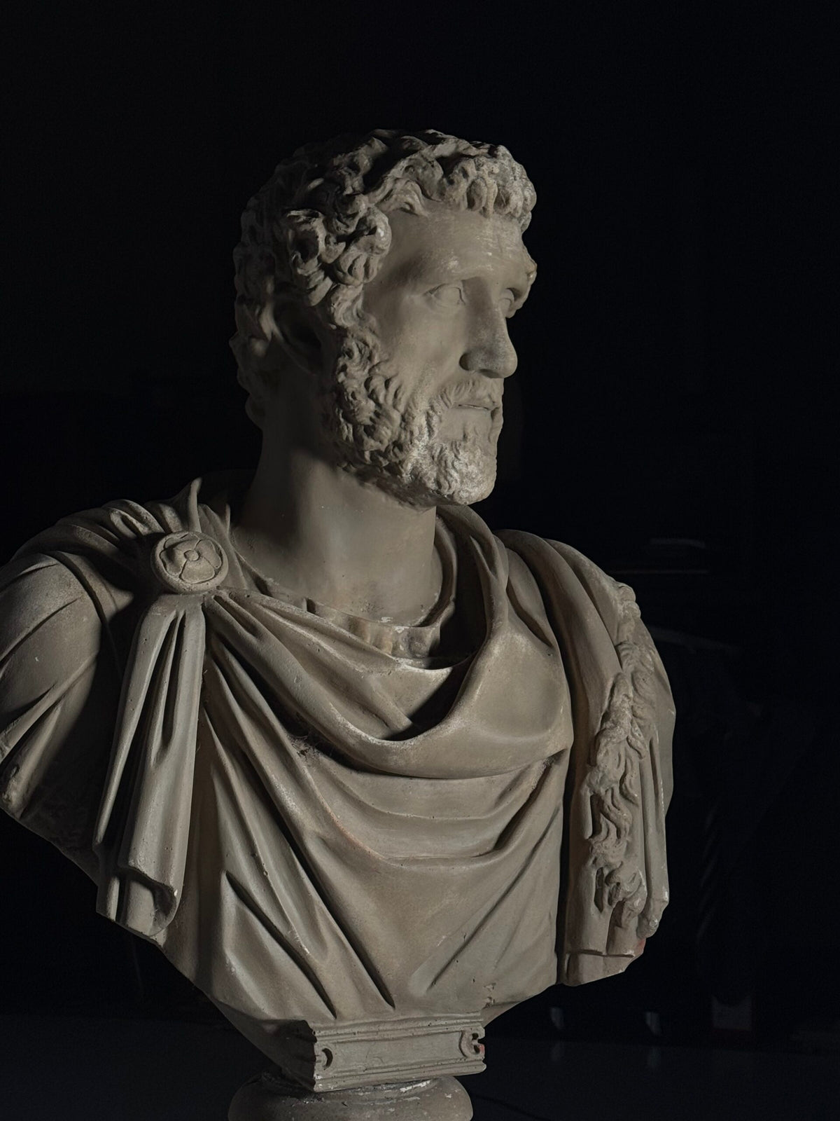 Life-size Bust of Emperor Antoninus Pius on Pedestal, photo 9