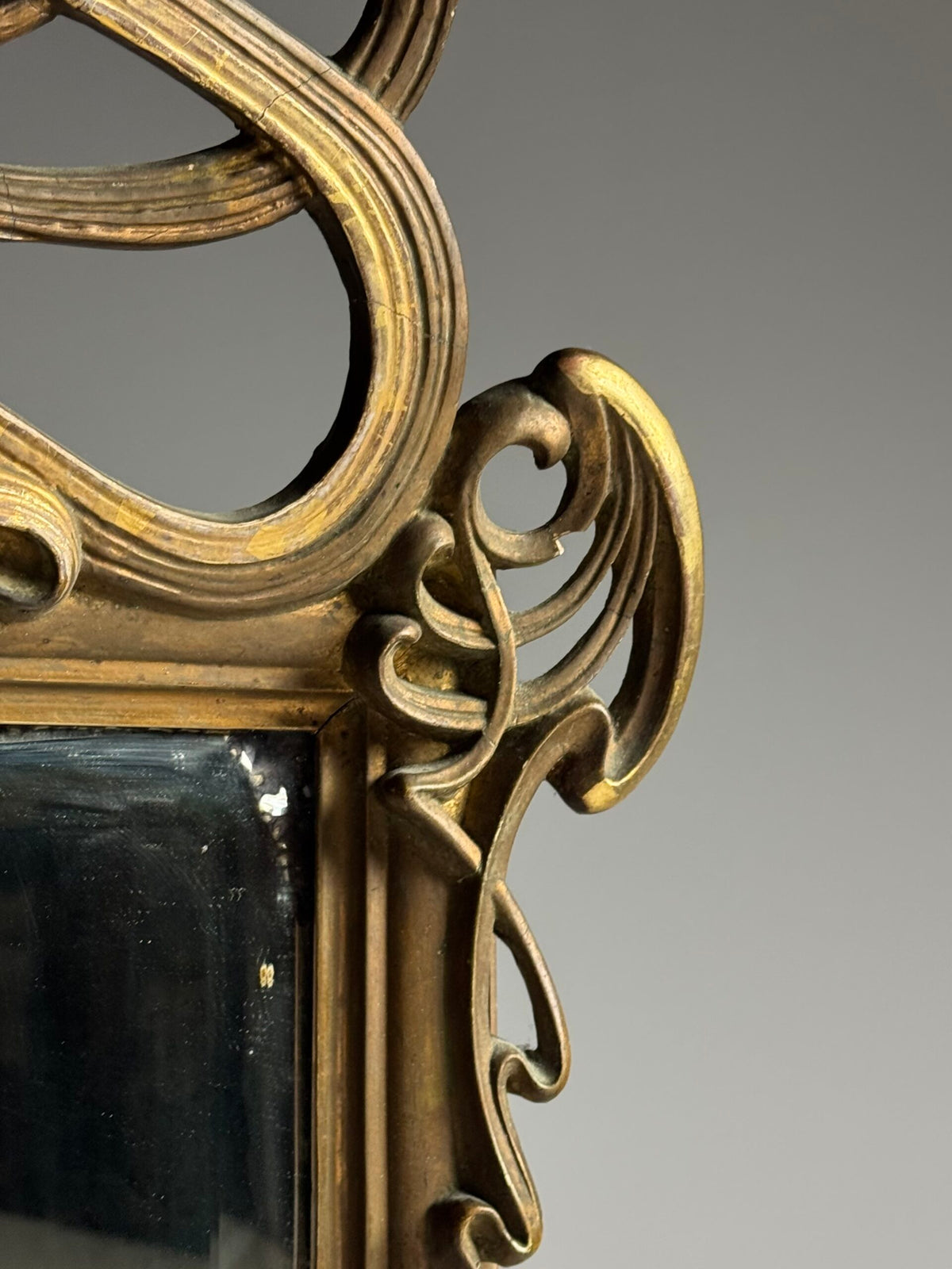 French or Belgian Art Nouveau Mirror, circa 1900 to 1910, photo 12