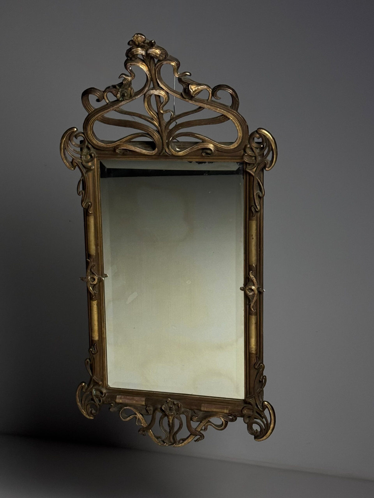 French or Belgian Art Nouveau Mirror, circa 1900 to 1910, photo 6