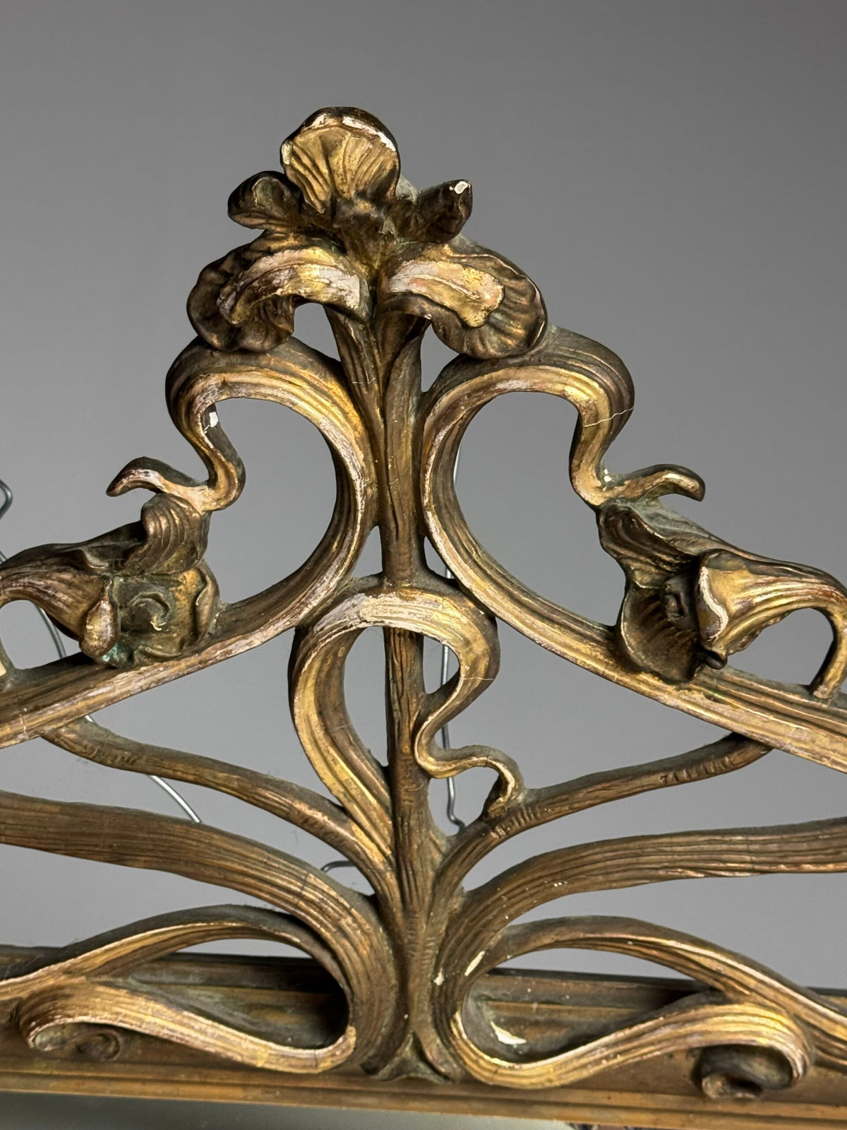 French or Belgian Art Nouveau Mirror, circa 1900 to 1910, photo 3