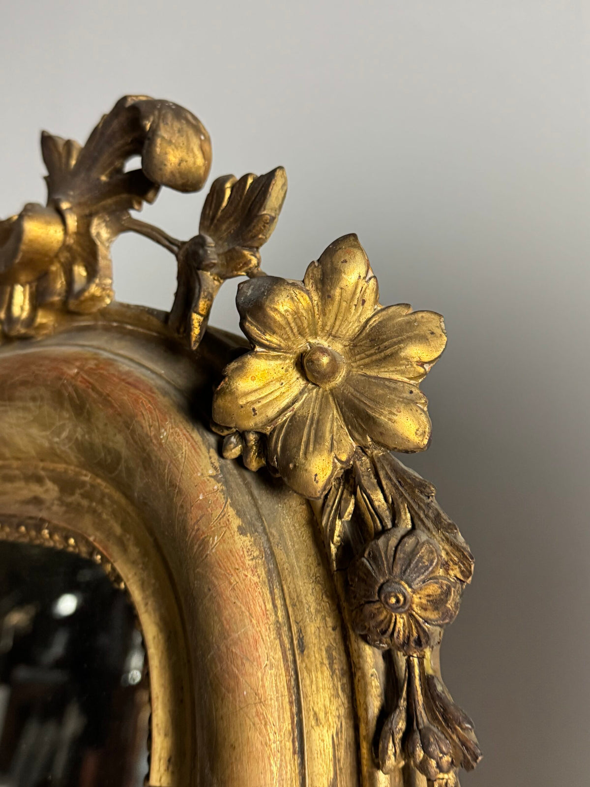 Pair of Large French Giltwood Mantel Mirrors, Mid 19th Century, photo 32