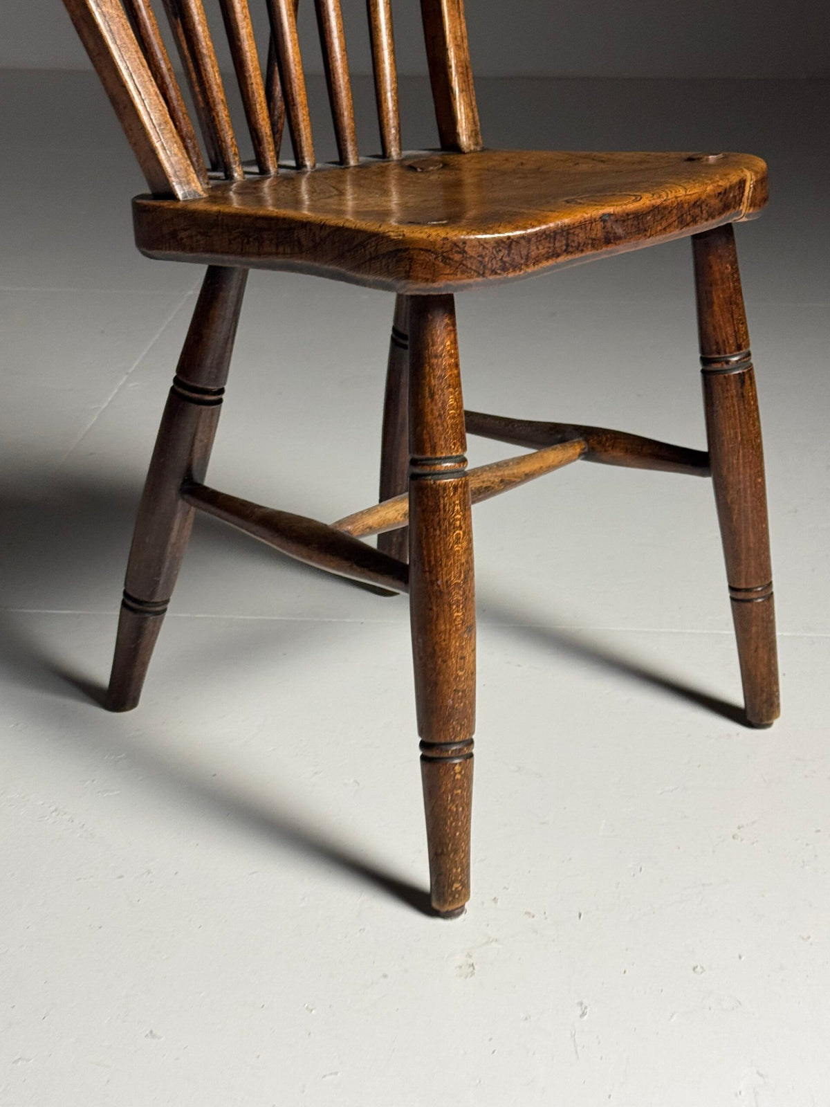 Set of Six English Windsor Dining Chairs, c. 1900, photo 15