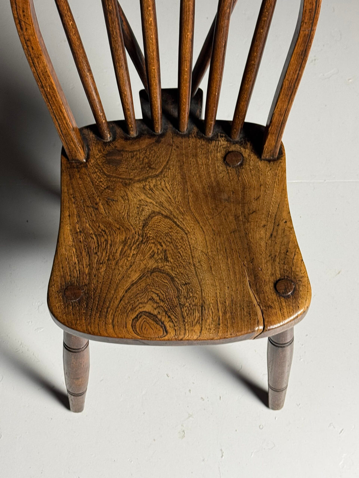 Set of Six English Windsor Dining Chairs, c. 1900, photo 13