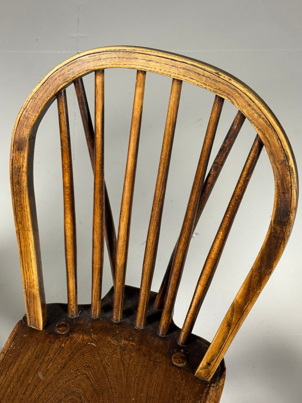 Set of Six English Windsor Dining Chairs, c. 1900, photo 3