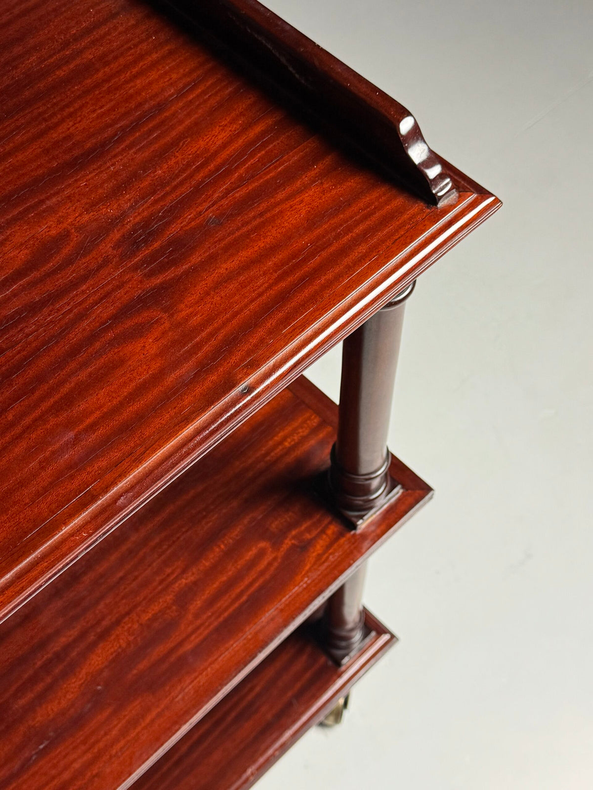 Mahogany Etagere on Brass Castors, 20th Century, photo 15