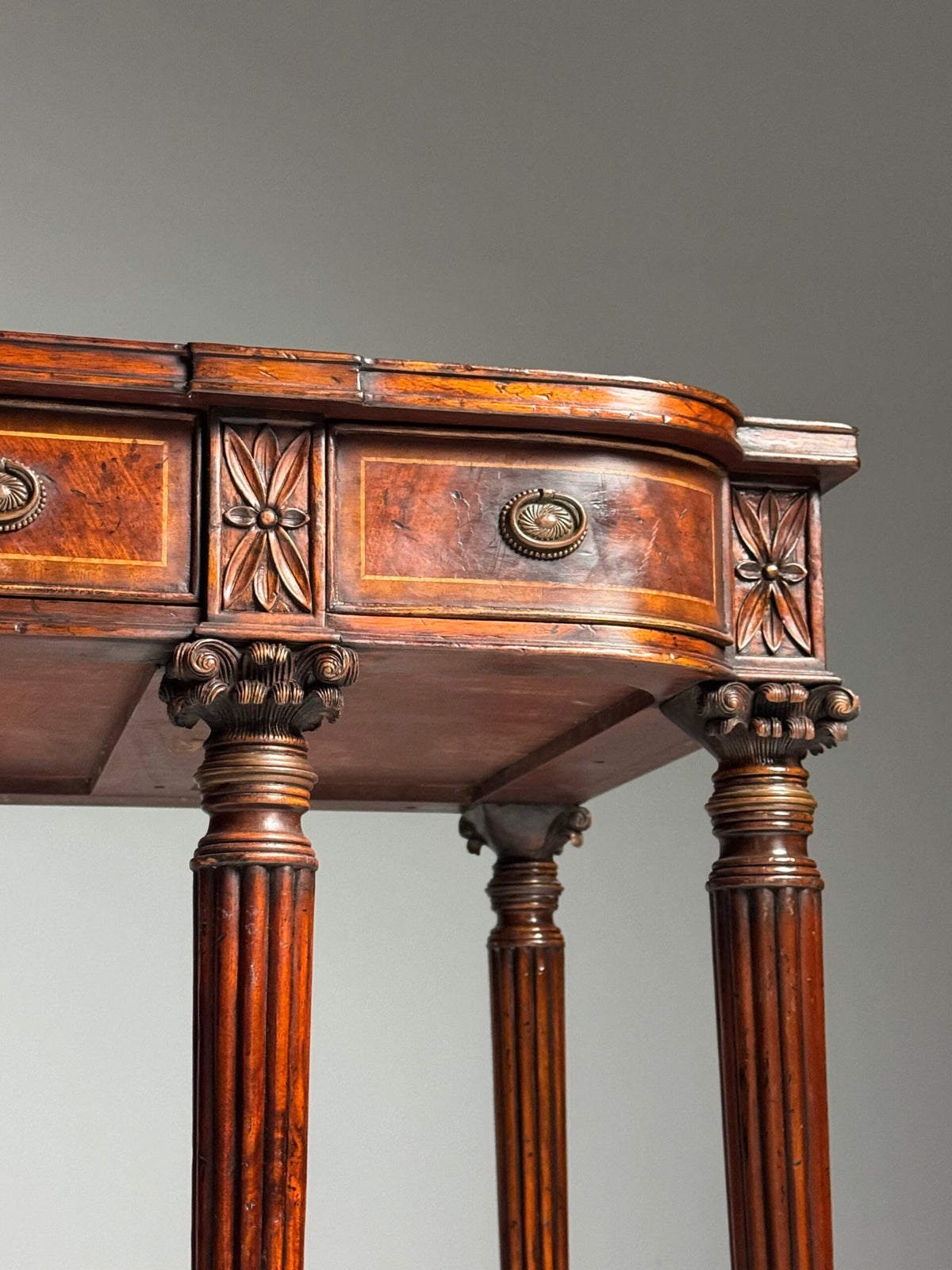 English Regency Style Mahogany Sideboard, Late 20th Century, photo 4