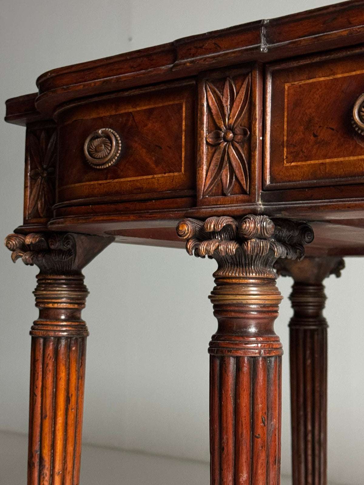English Regency Style Mahogany Sideboard, Late 20th Century, photo 10