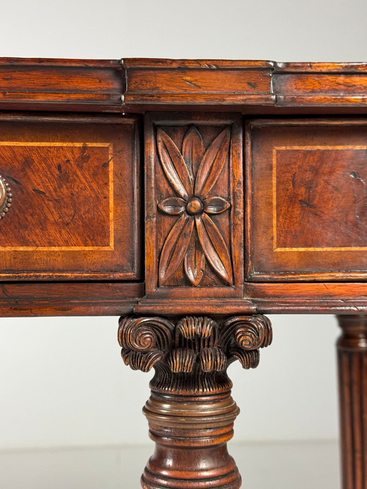 English Regency Style Mahogany Sideboard, Late 20th Century, photo 17