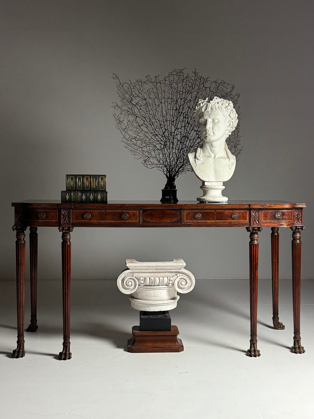 English Regency Style Mahogany Sideboard, Late 20th Century, photo 32