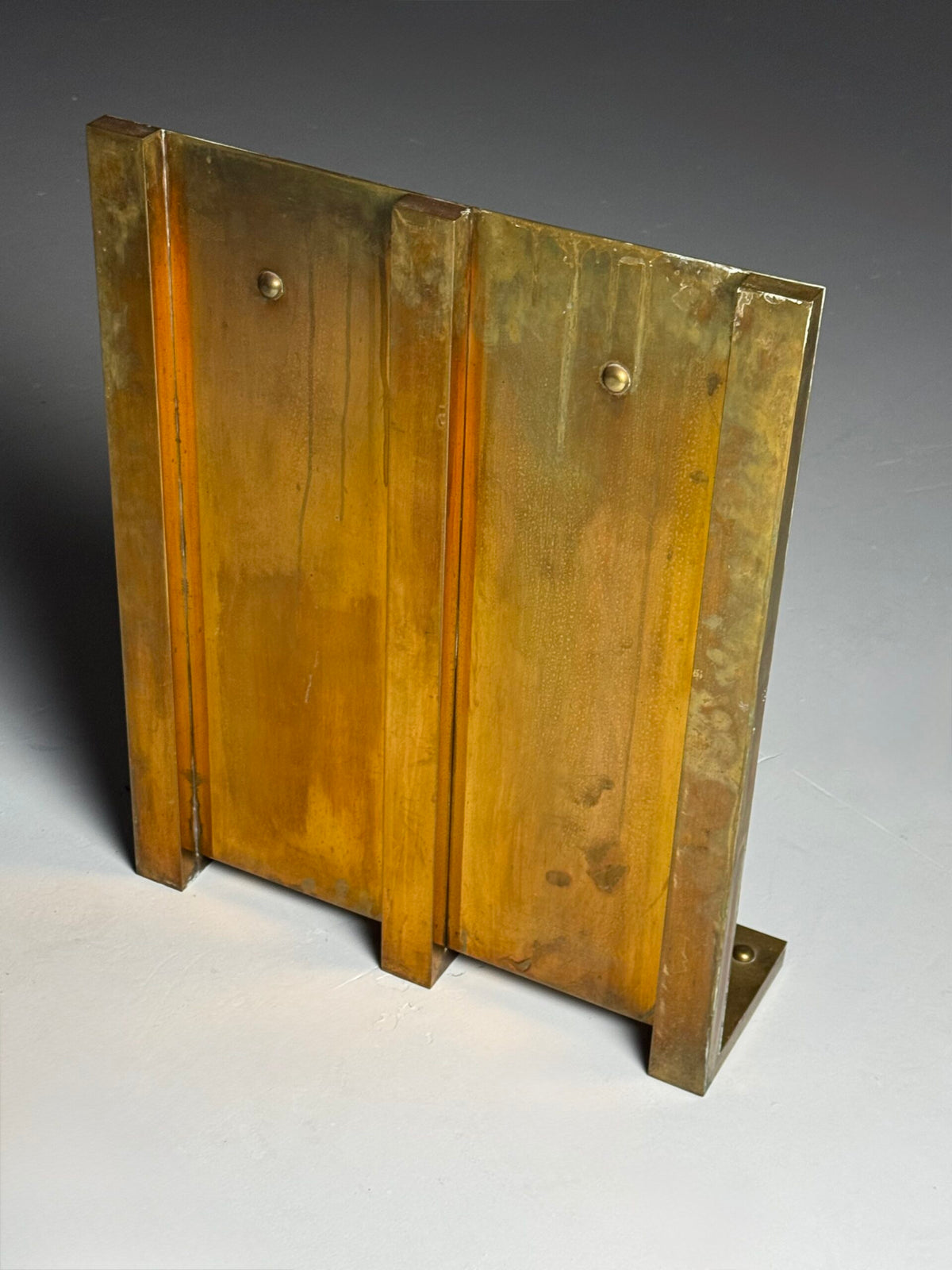 1960s Brass Fireplace Set, photo 15