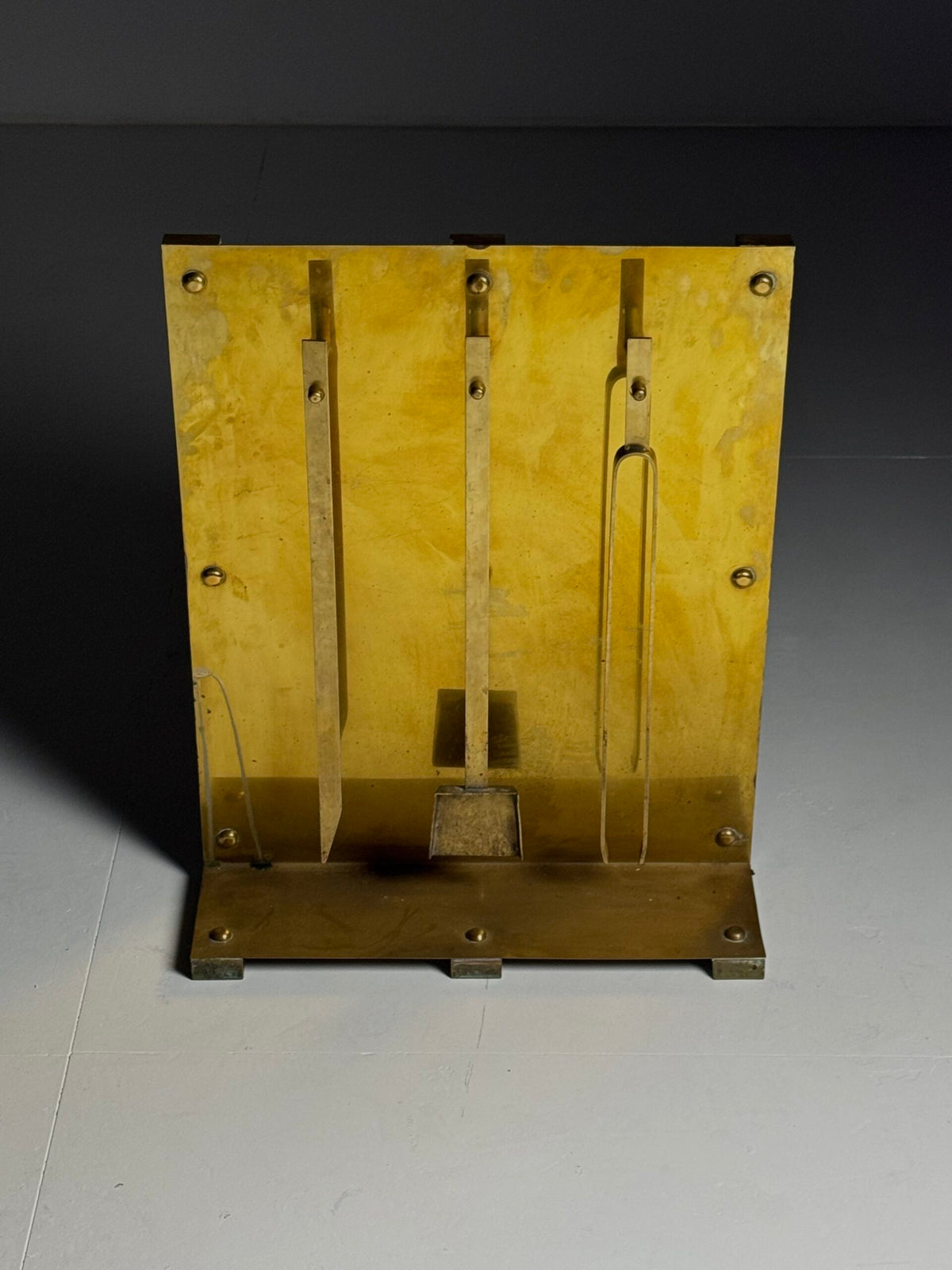 1960s Brass Fireplace Set, photo 17