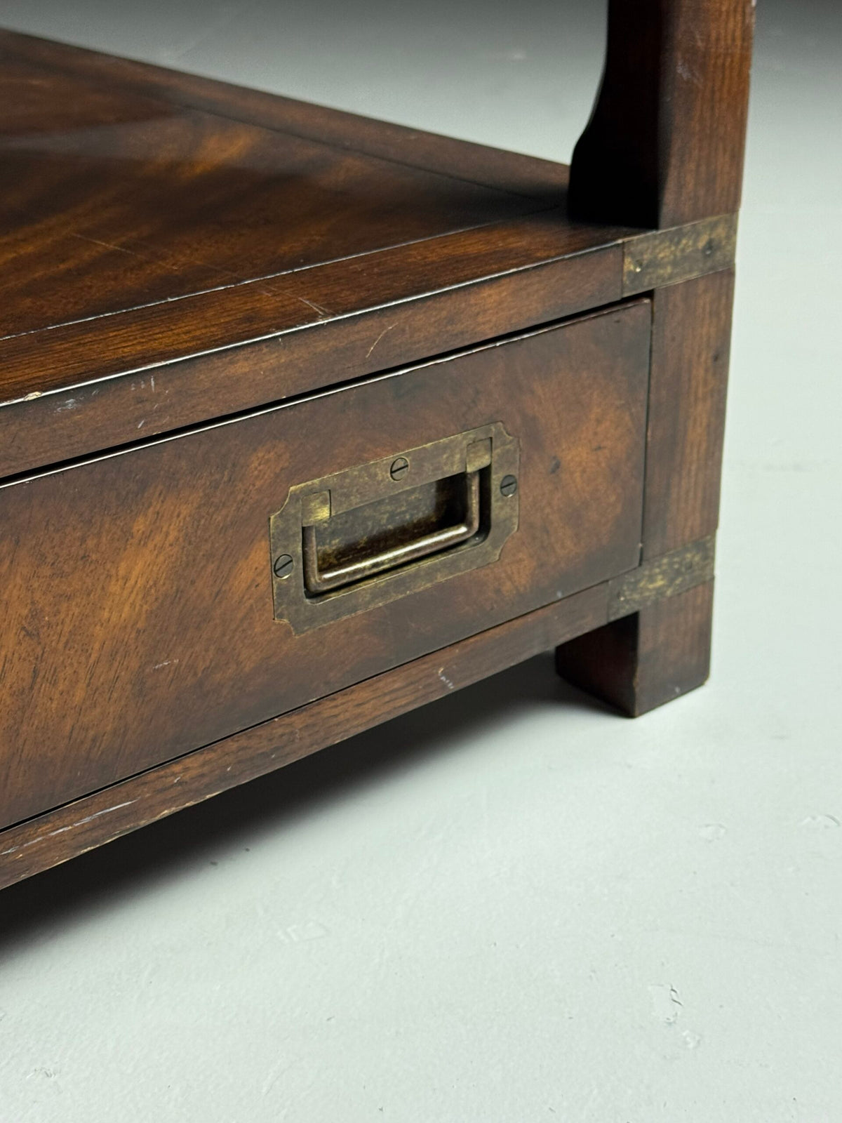 Mahogany Campaign Style Coffee Table, England, Late 20th Century, photo 9