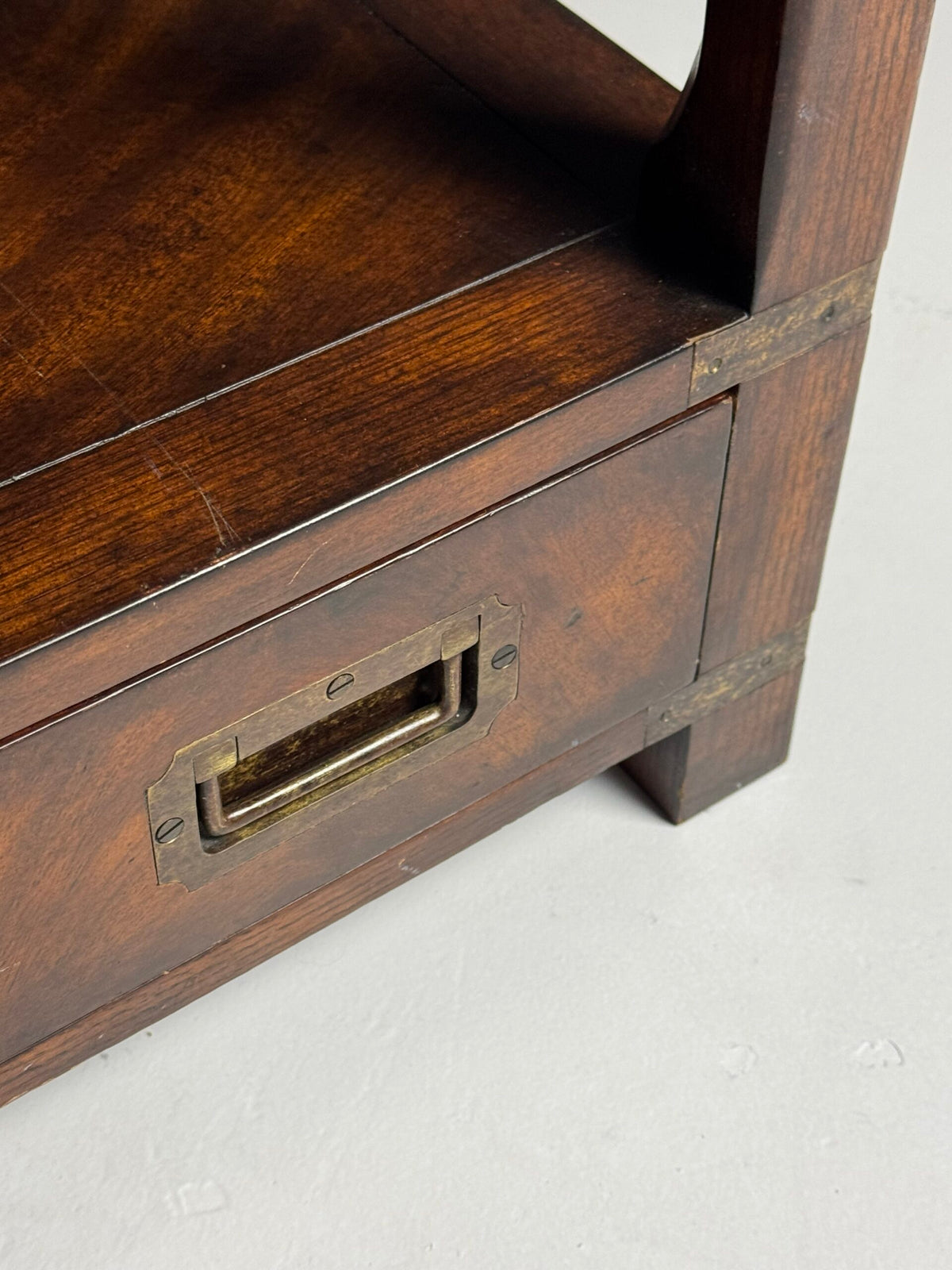 Mahogany Campaign Style Coffee Table, England, Late 20th Century, photo 8